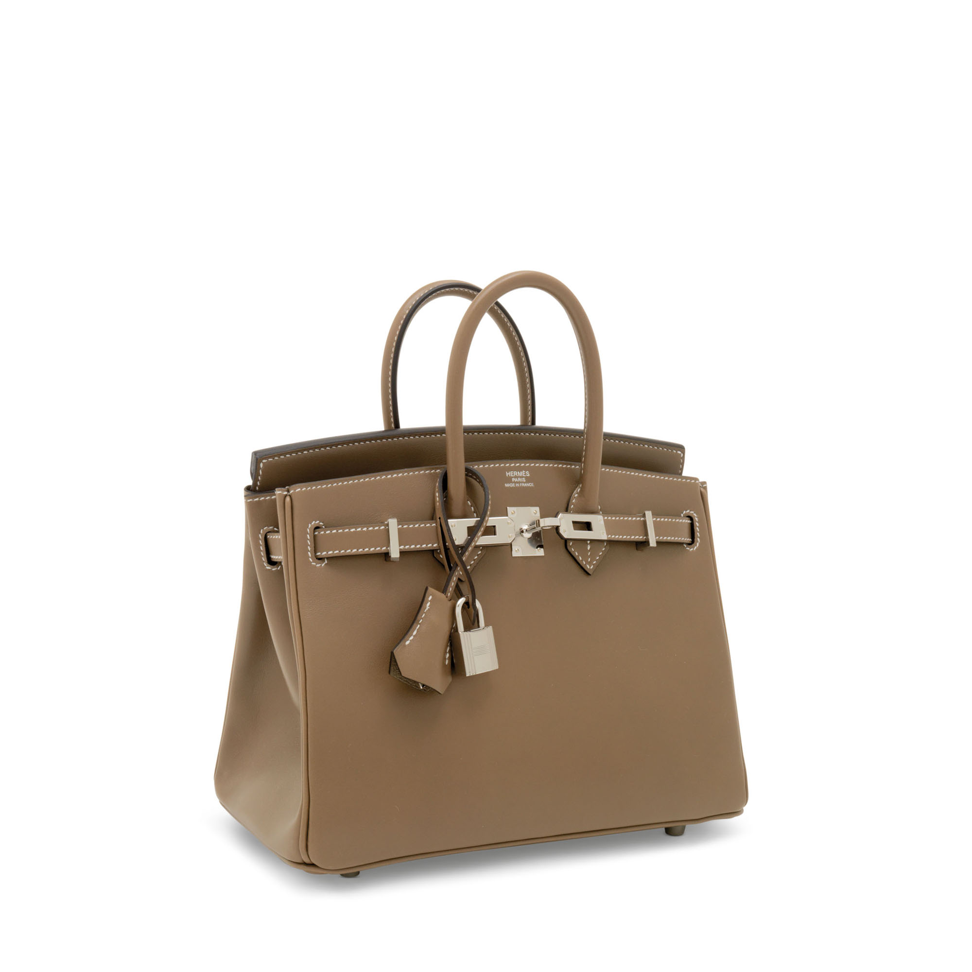 AN ETOUPE TADELAKT LEATHER BIRKIN 25 WITH PALLADIUM HARDWARE HERMES 2020 Christie s
