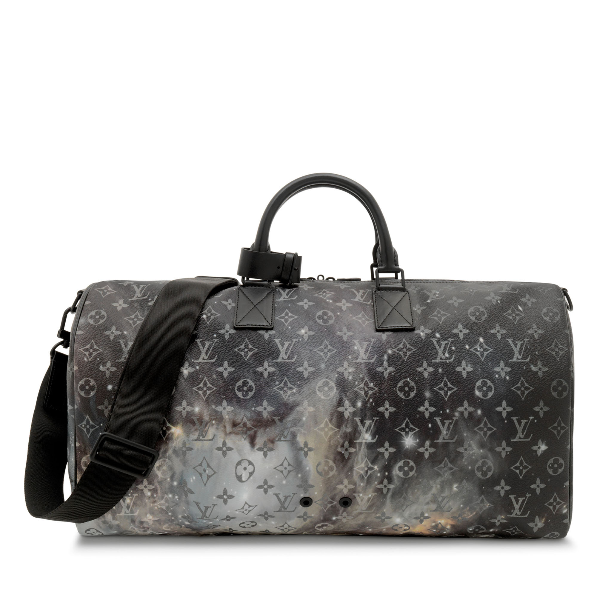 A LIMITED EDITION GALAXY MONOGRAM CANVAS KEEPALL BANDOULI RE 50