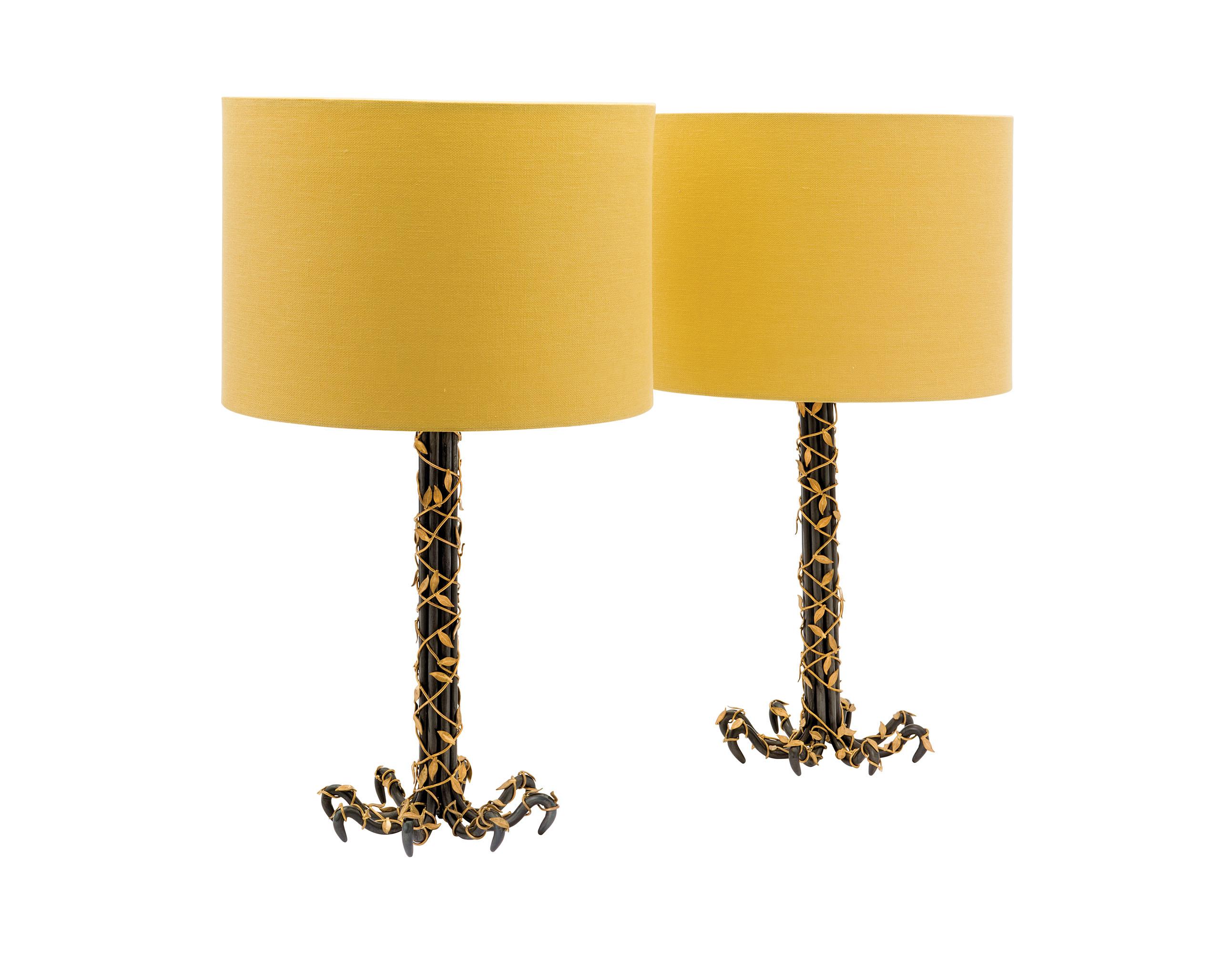 Catalog image of A PAIR OF 'BRAMBLE' TABLE LAMPS