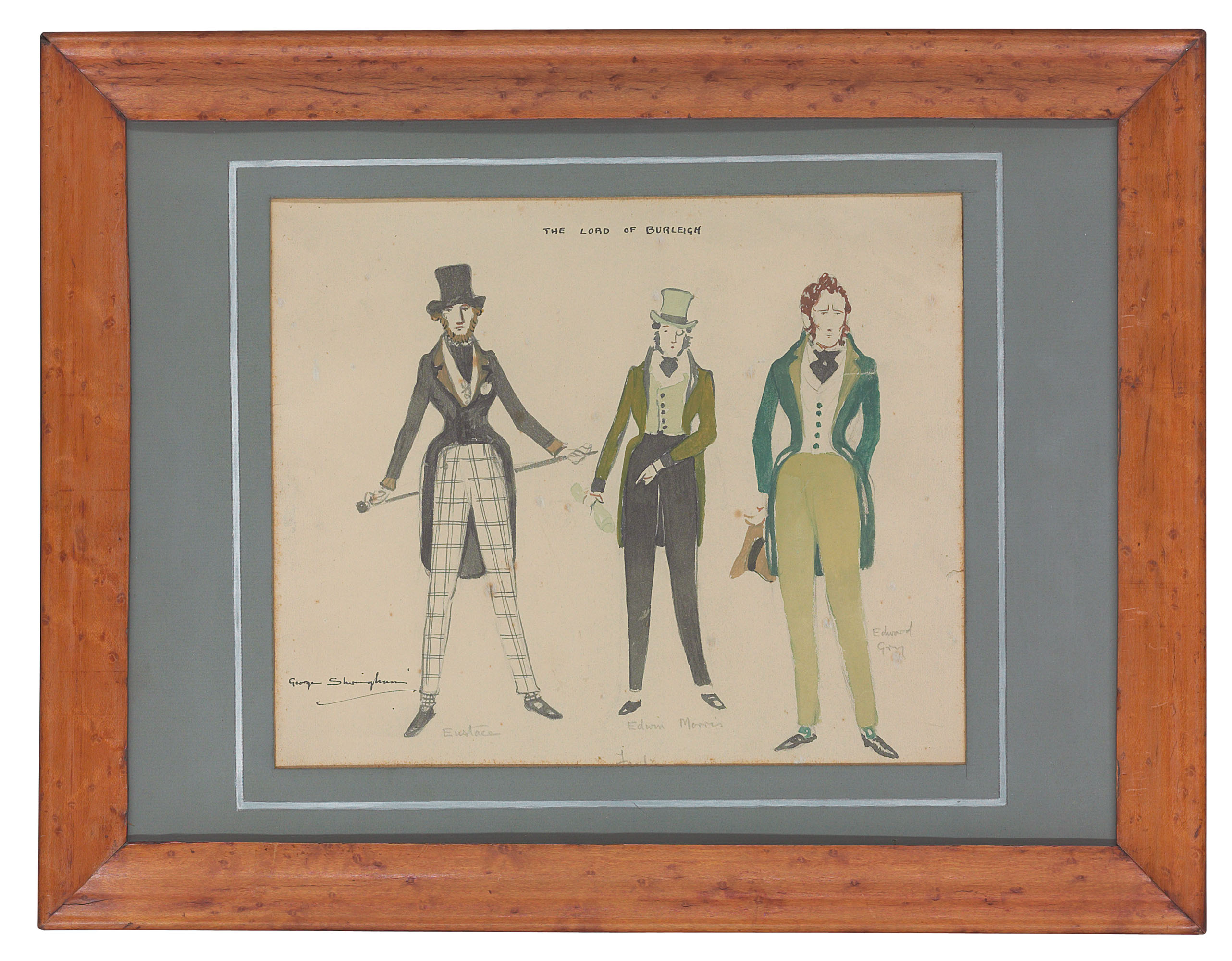 George Sheringham (1884-1937), Costume designs for Lord Burleigh, Edwin ...
