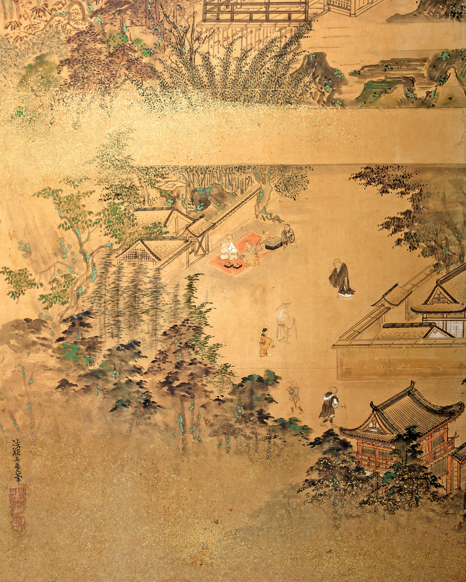 A JAPANESE SIX PANEL SCREEN, EDO PERIOD (19TH CENTURY) | Christie's