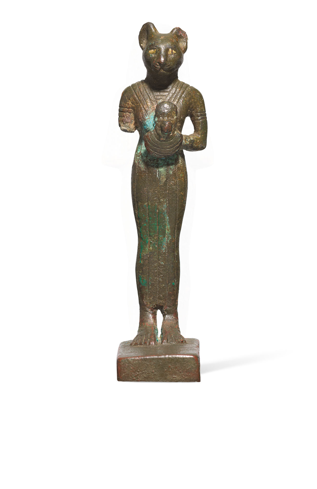 AN EGYPTIAN BRONZE BASTET, LATE PERIOD, CIRCA 664-332 B.C. | Christie’s