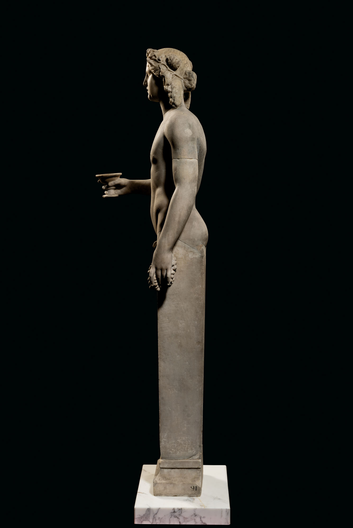 A ROMAN MARBLE TERMINAL FIGURE OF DIONYSUS, CIRCA 2ND CENTURY A.D.