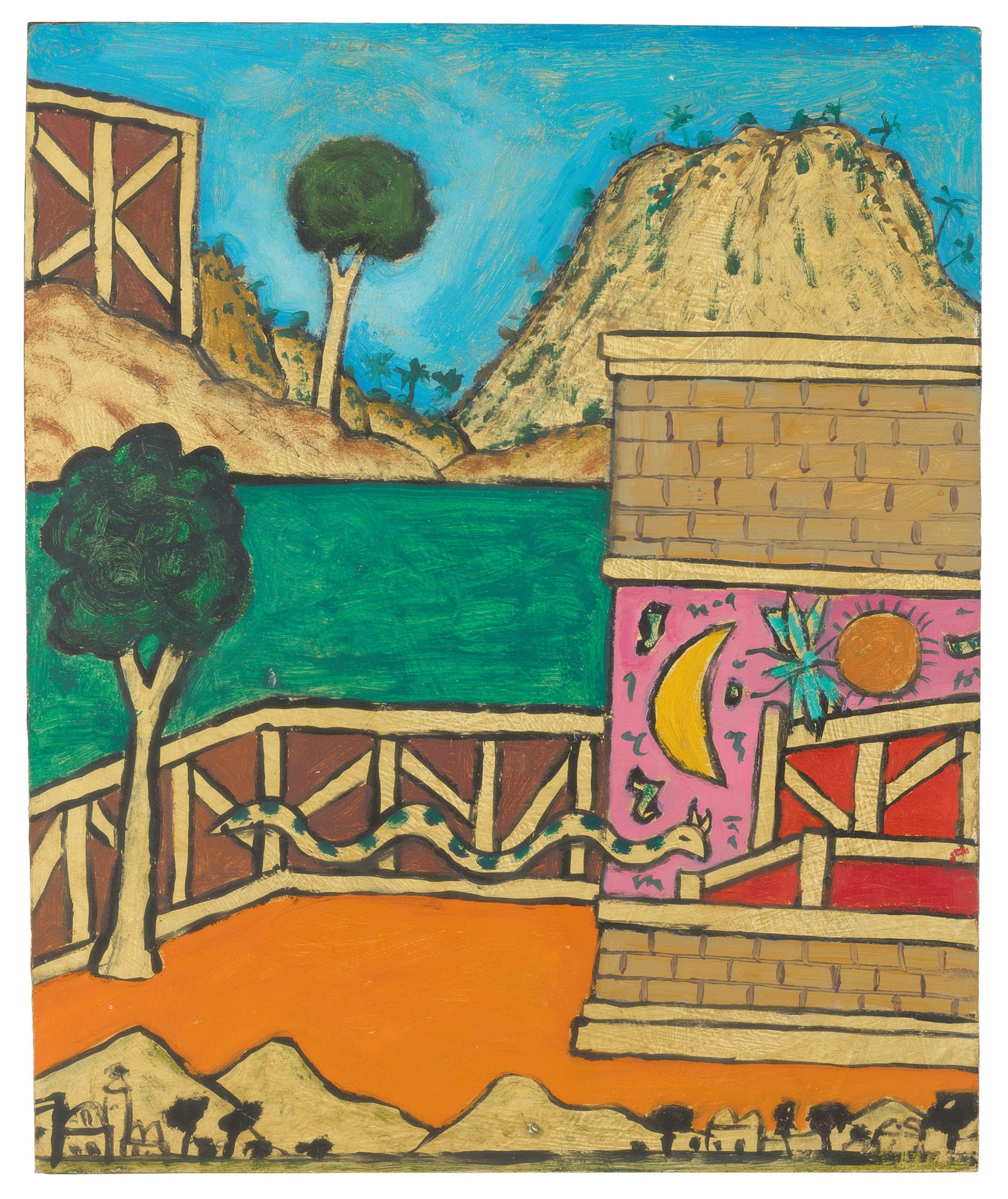 Alan Davie, R.A. (1920-2014), Mystical Landscape Green Lake | Christie's