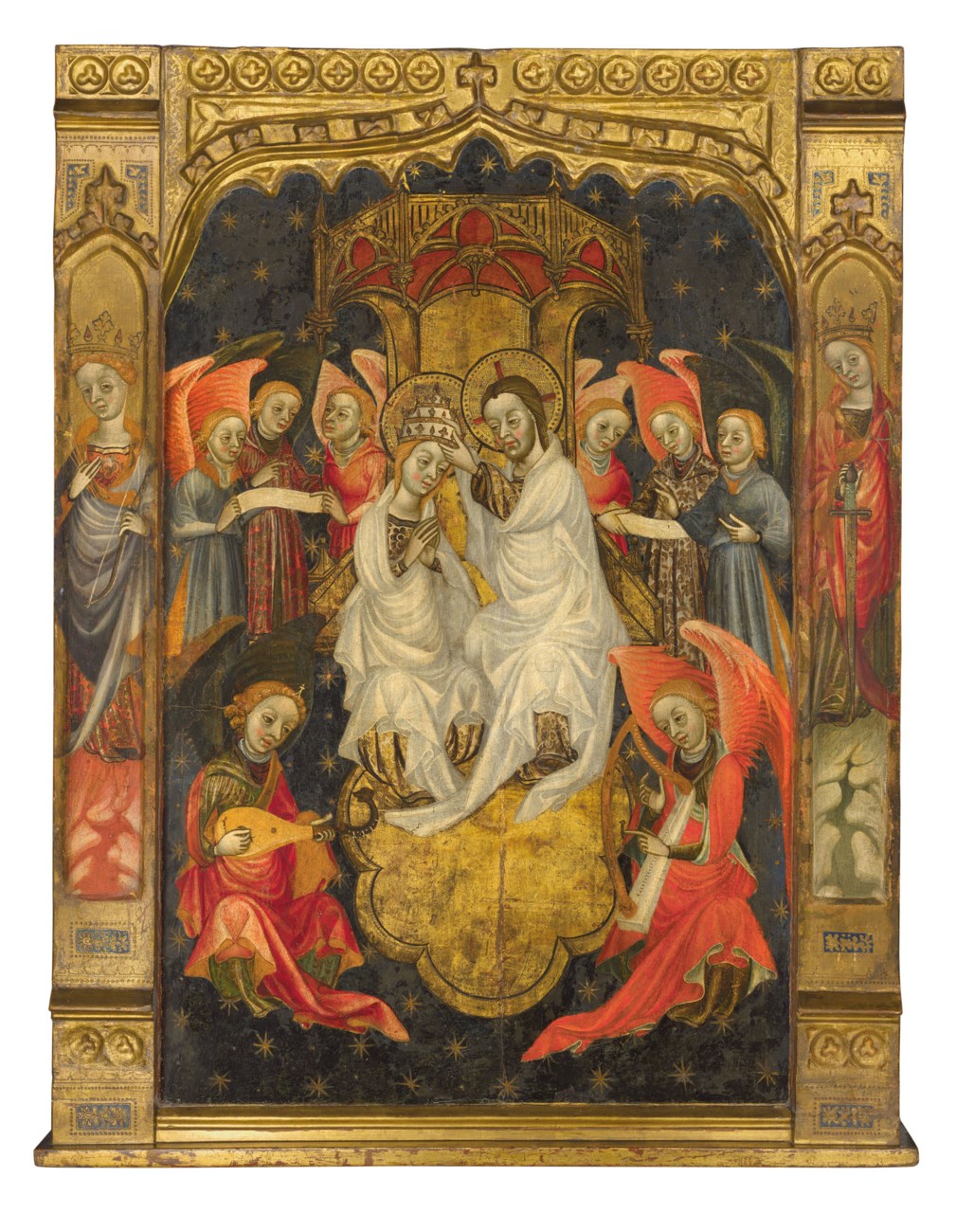 Pere Lembrí (active Castellon 1399-1421), The Coronation of the Virgin ...