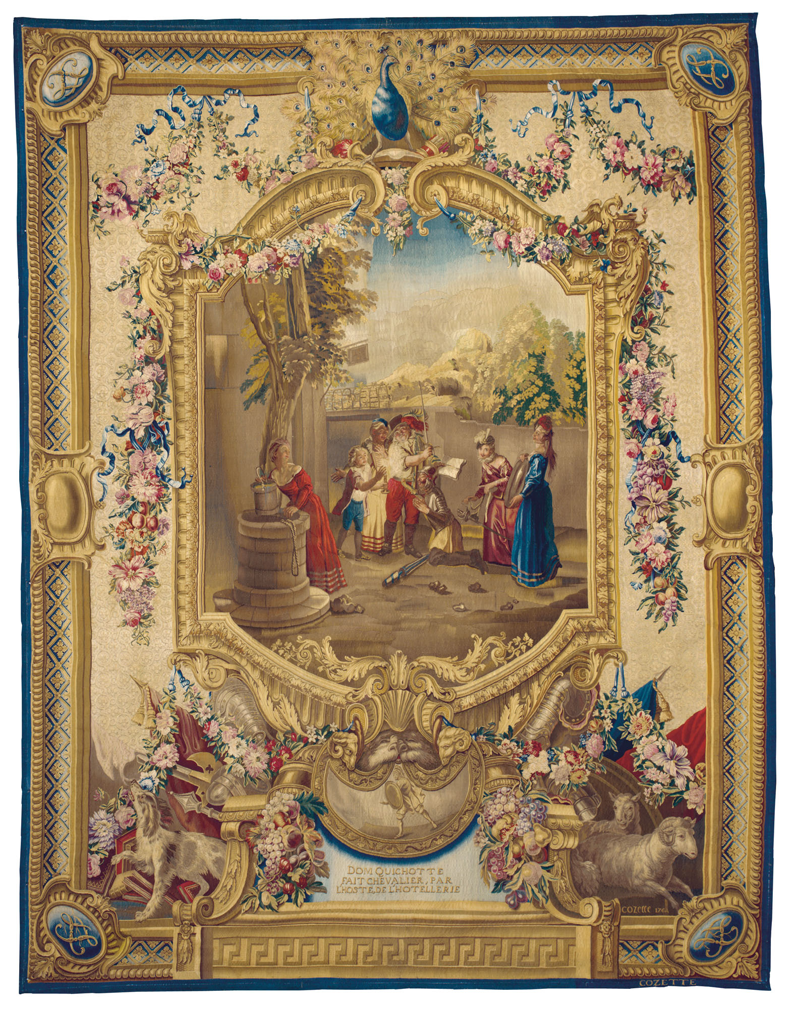 A PAIR OF LOUIS XV GOBELINS TAPESTRIES , CIRCA 175764, BY MICHEL