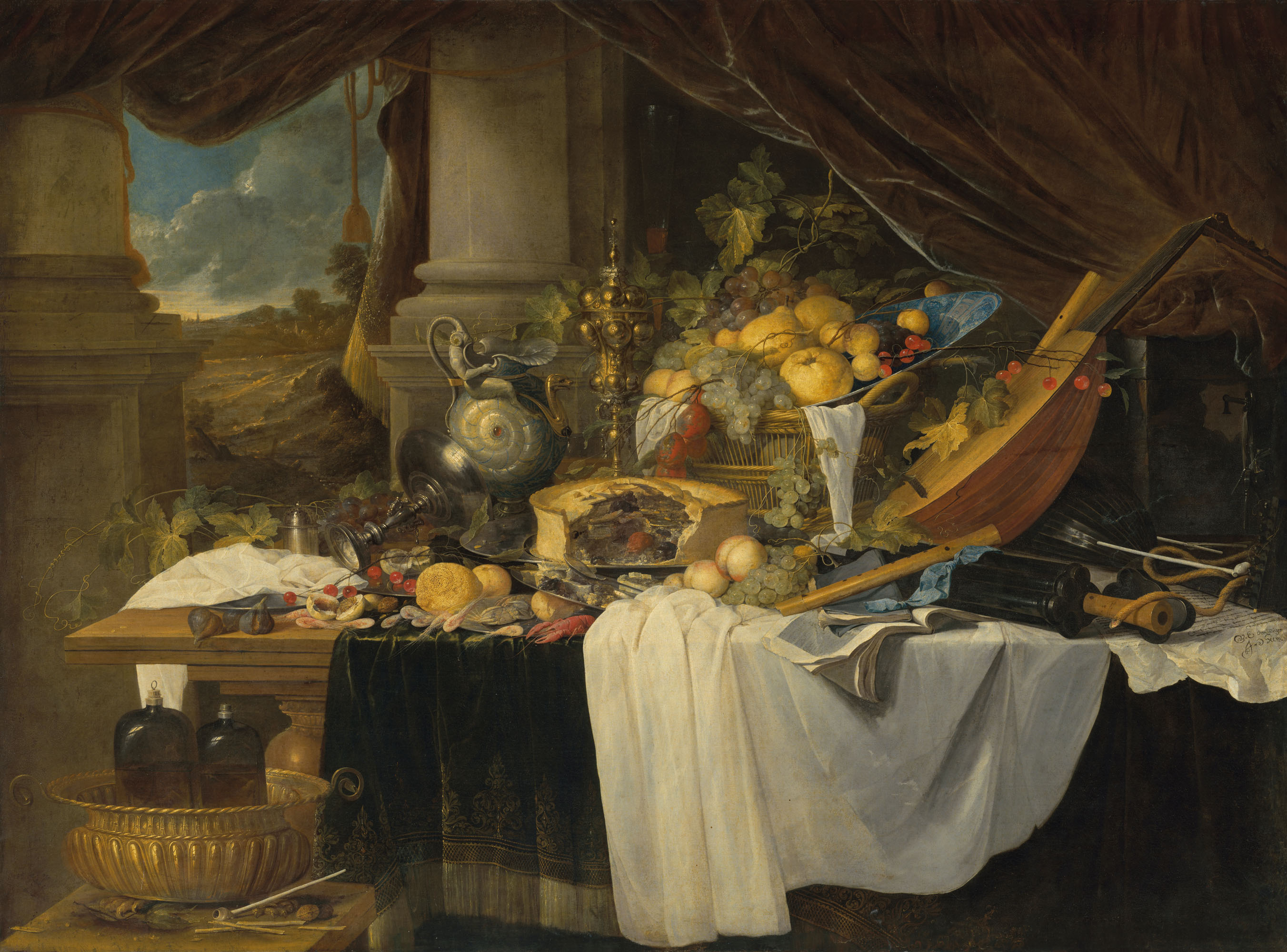 Jan Davidsz. de Heem, A banquet still life, circa 1643, sold for £5,766,000 on 15 December 2020 at Christie's in London