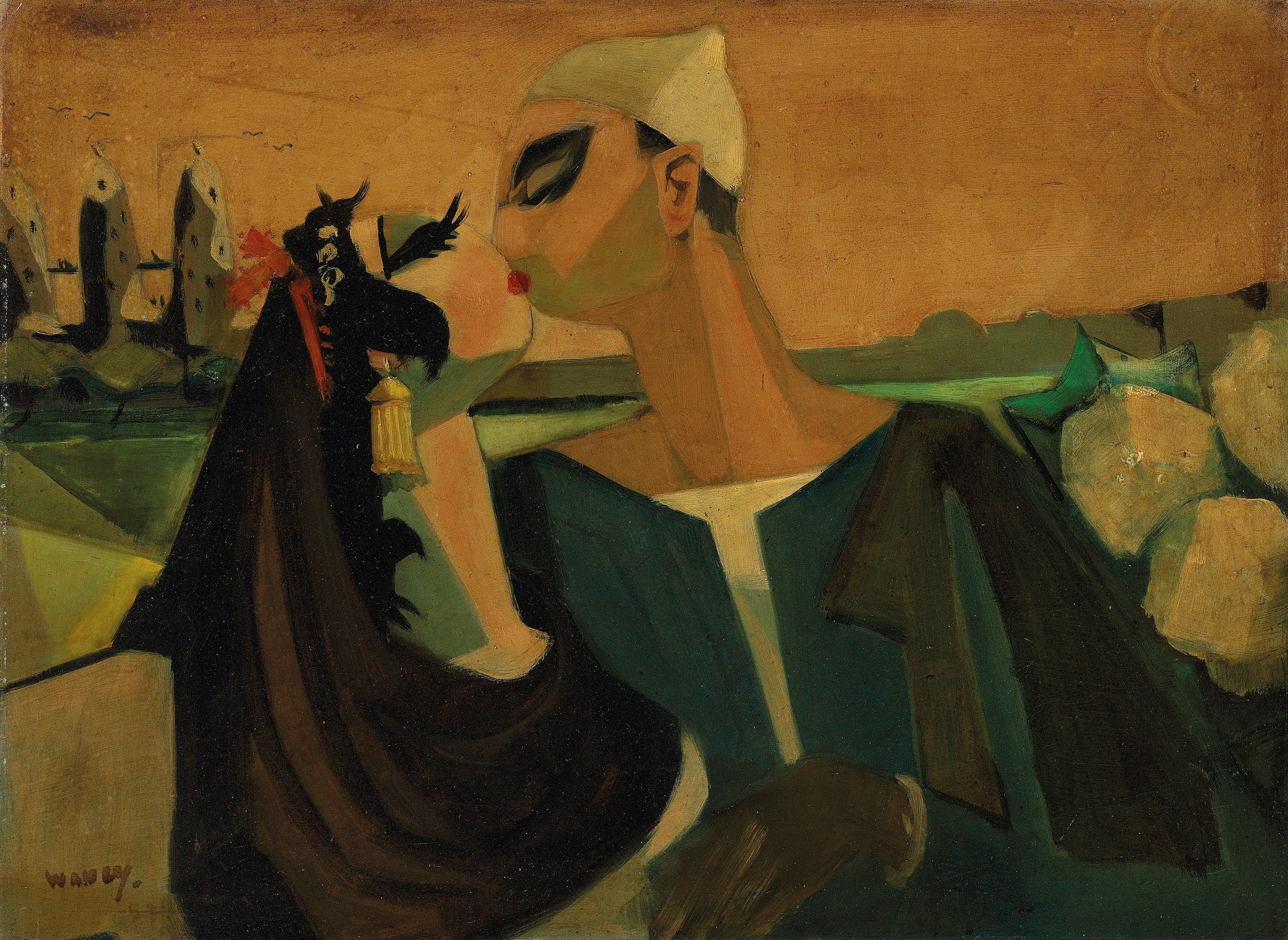Charles-Hossein Zenderoudi (French, born in Iran, 1937