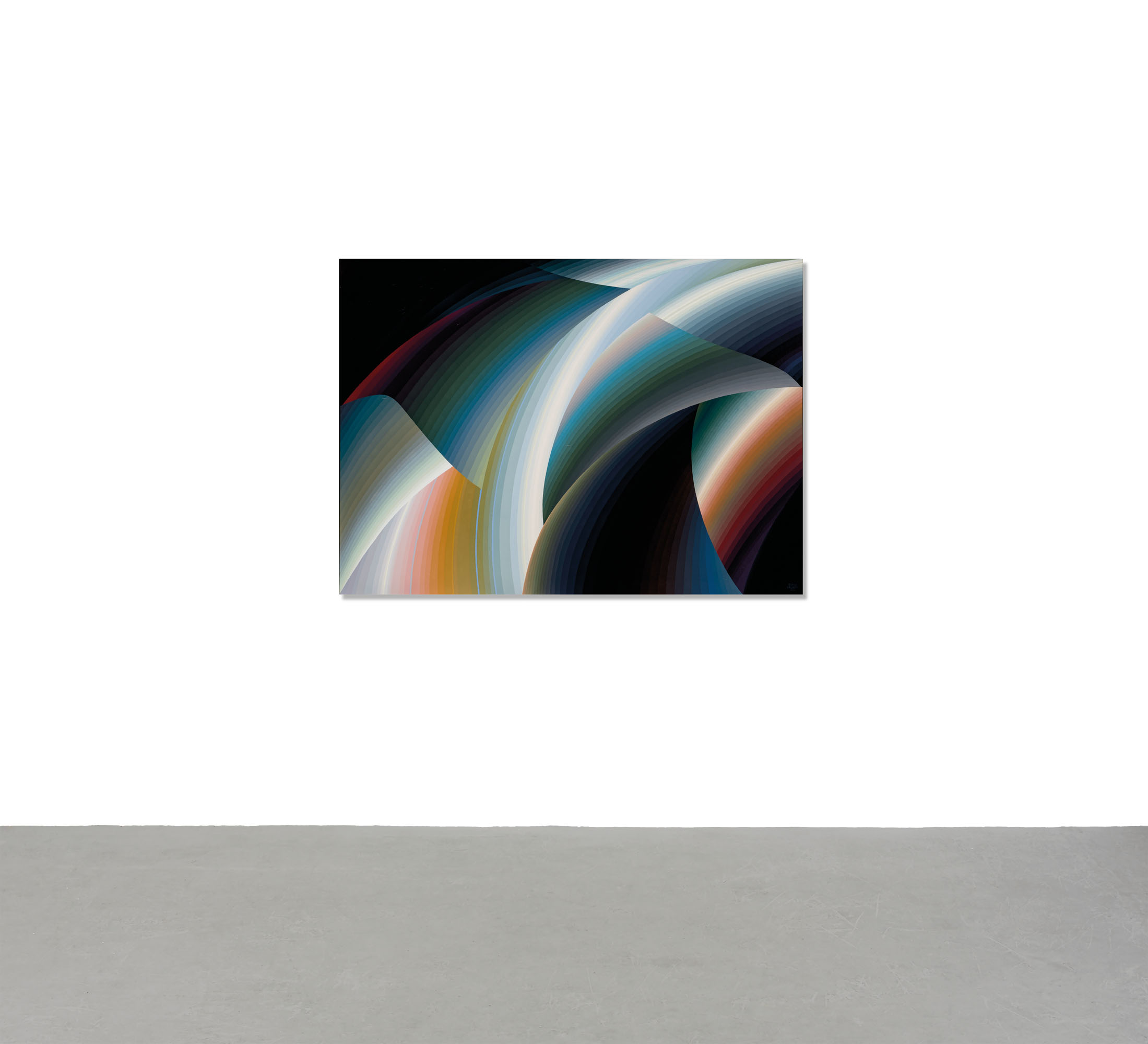 Samia Halaby サミア・ハラビー Samia Halaby | Orange Field, Feb 2021 (2021) | Artsy