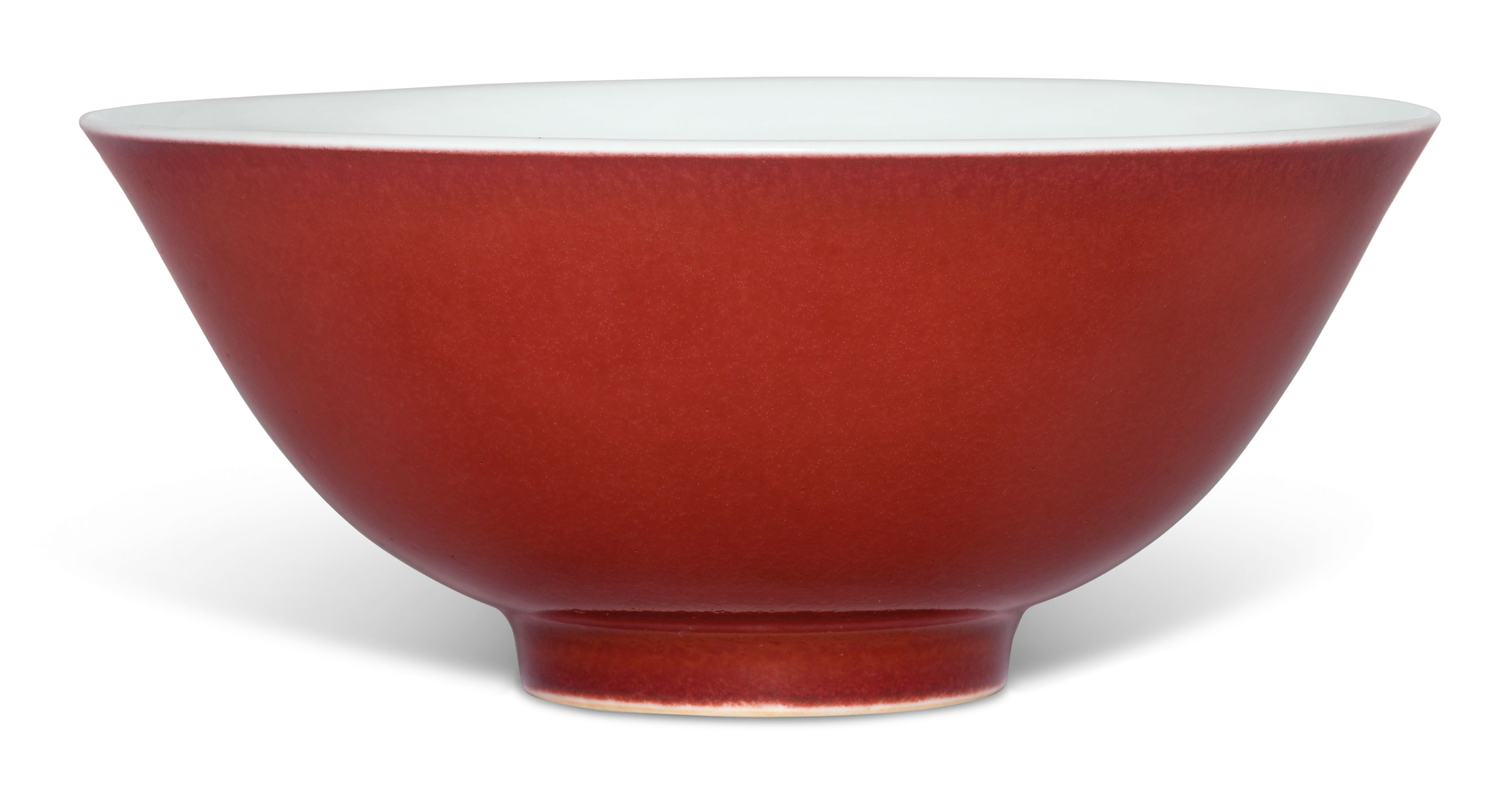 A COPPERREDGLAZED BOWL