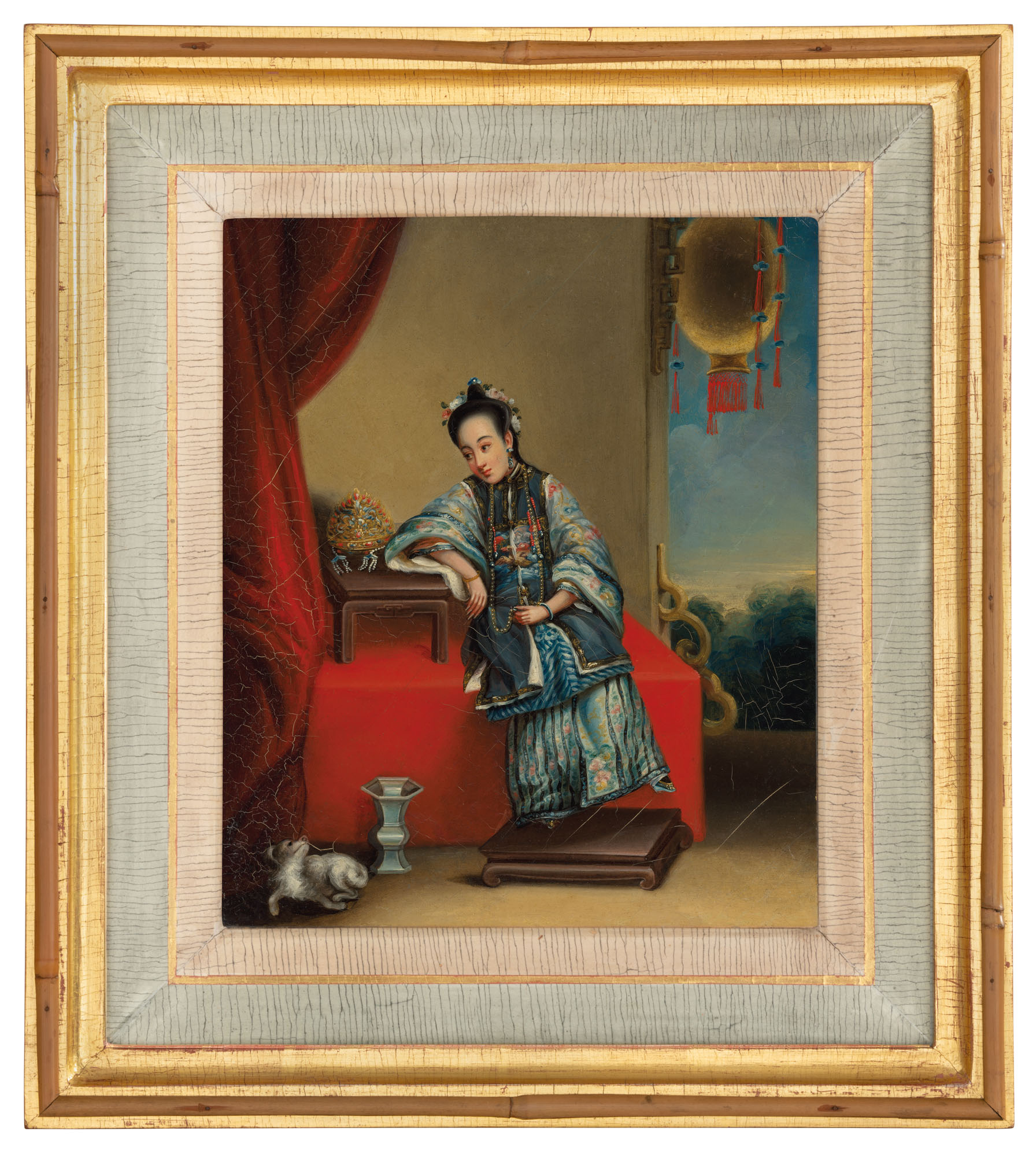 魅力的な Studio of Chinese two of Portraits (1809-1870), Tingqua 和書