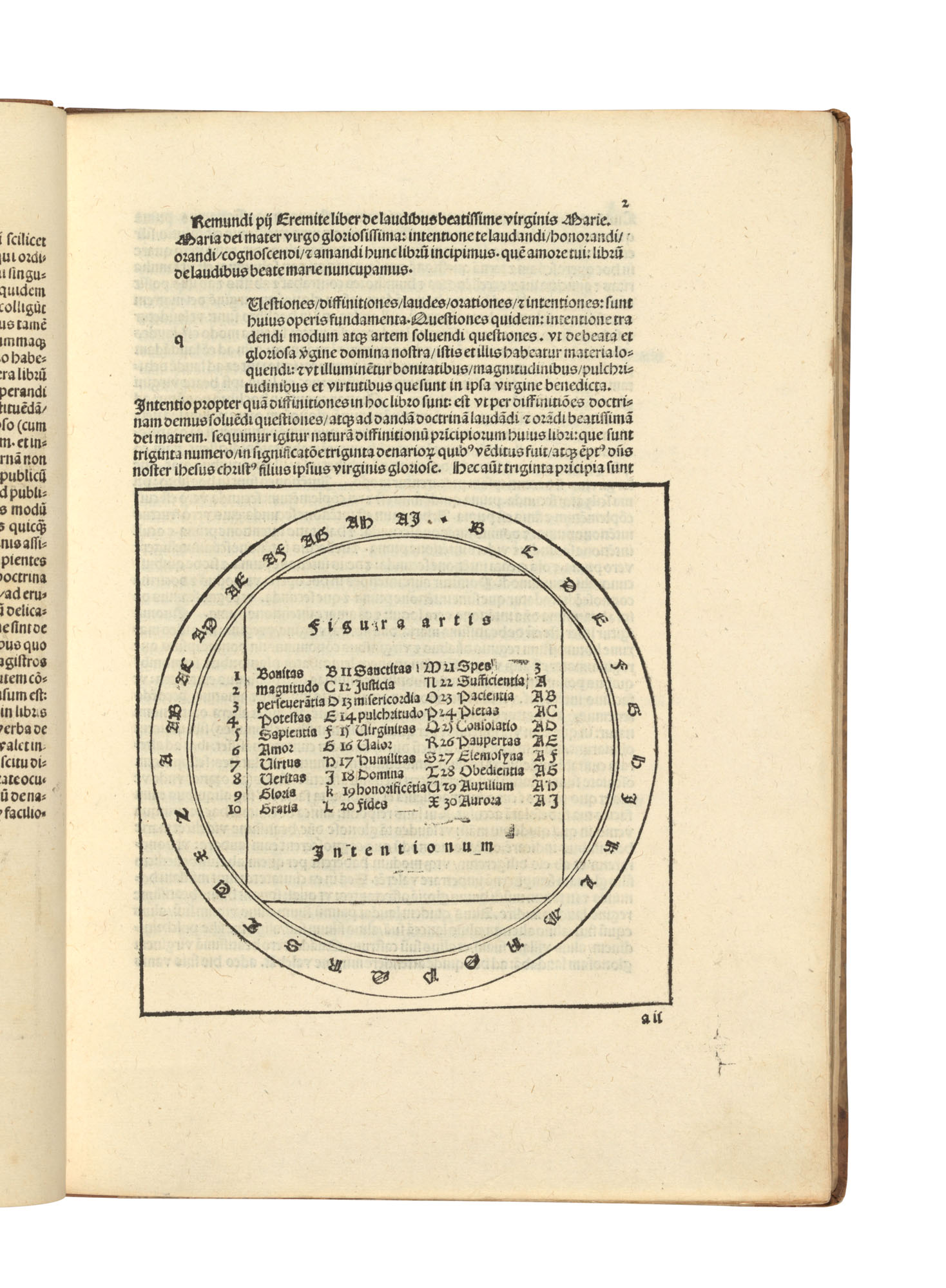 Raymundus Lullus (c.1235-c.1316), De laudibus B. V. Mariae. De natali ...