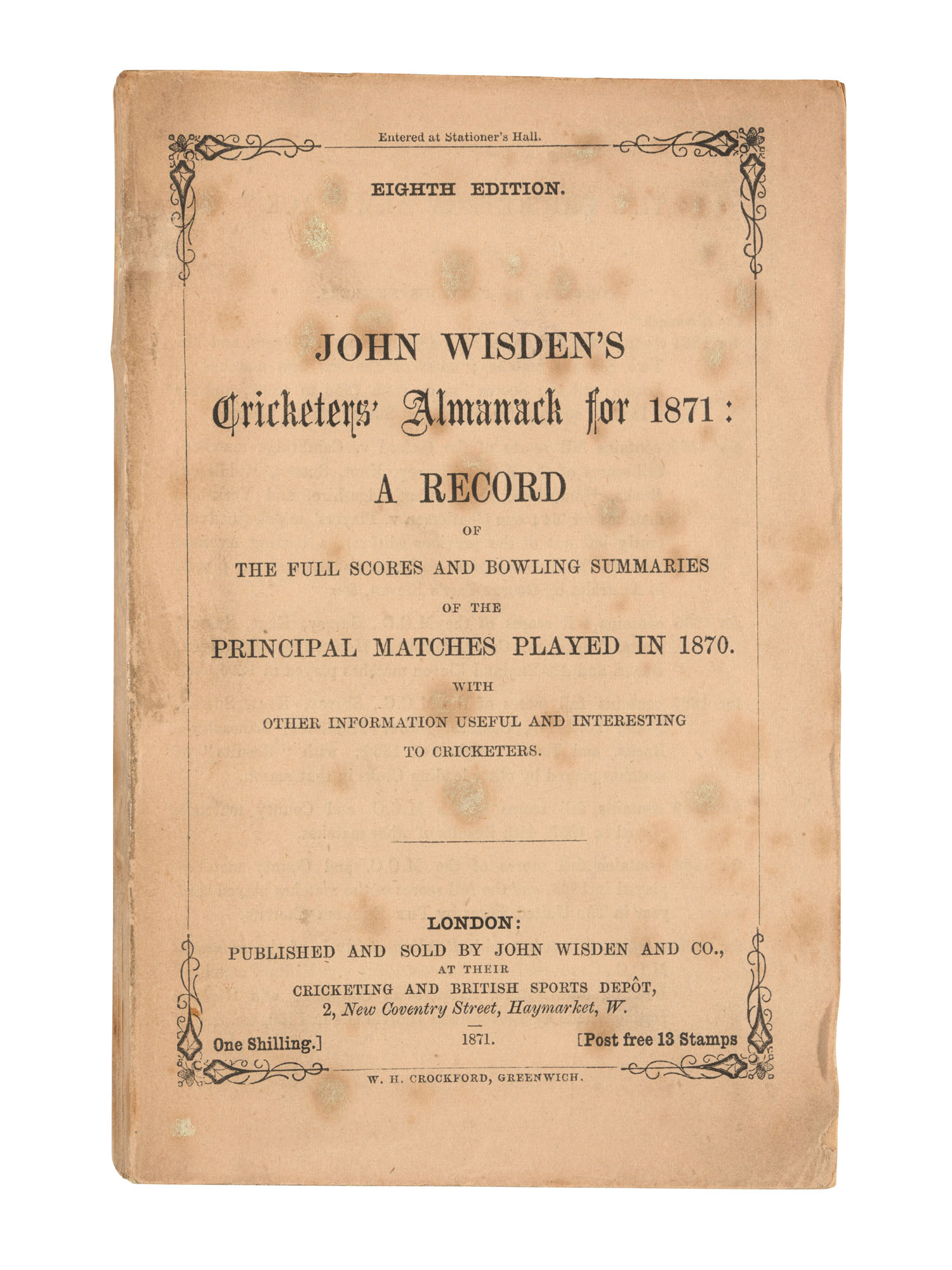 Gerard Manley Hopkins (1844-1889), Poems. [1918] | Christie's