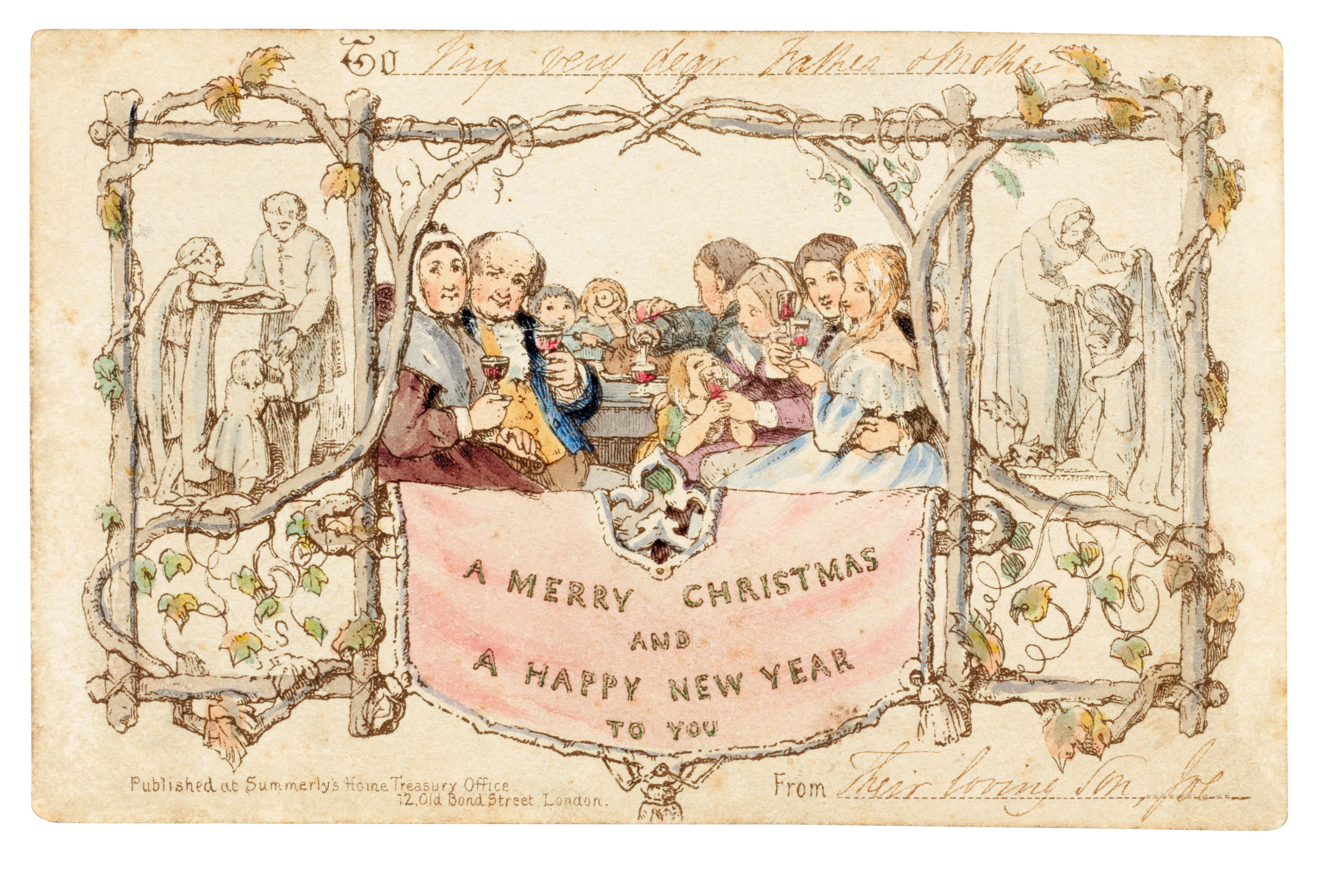 1843 First Christmas Card 