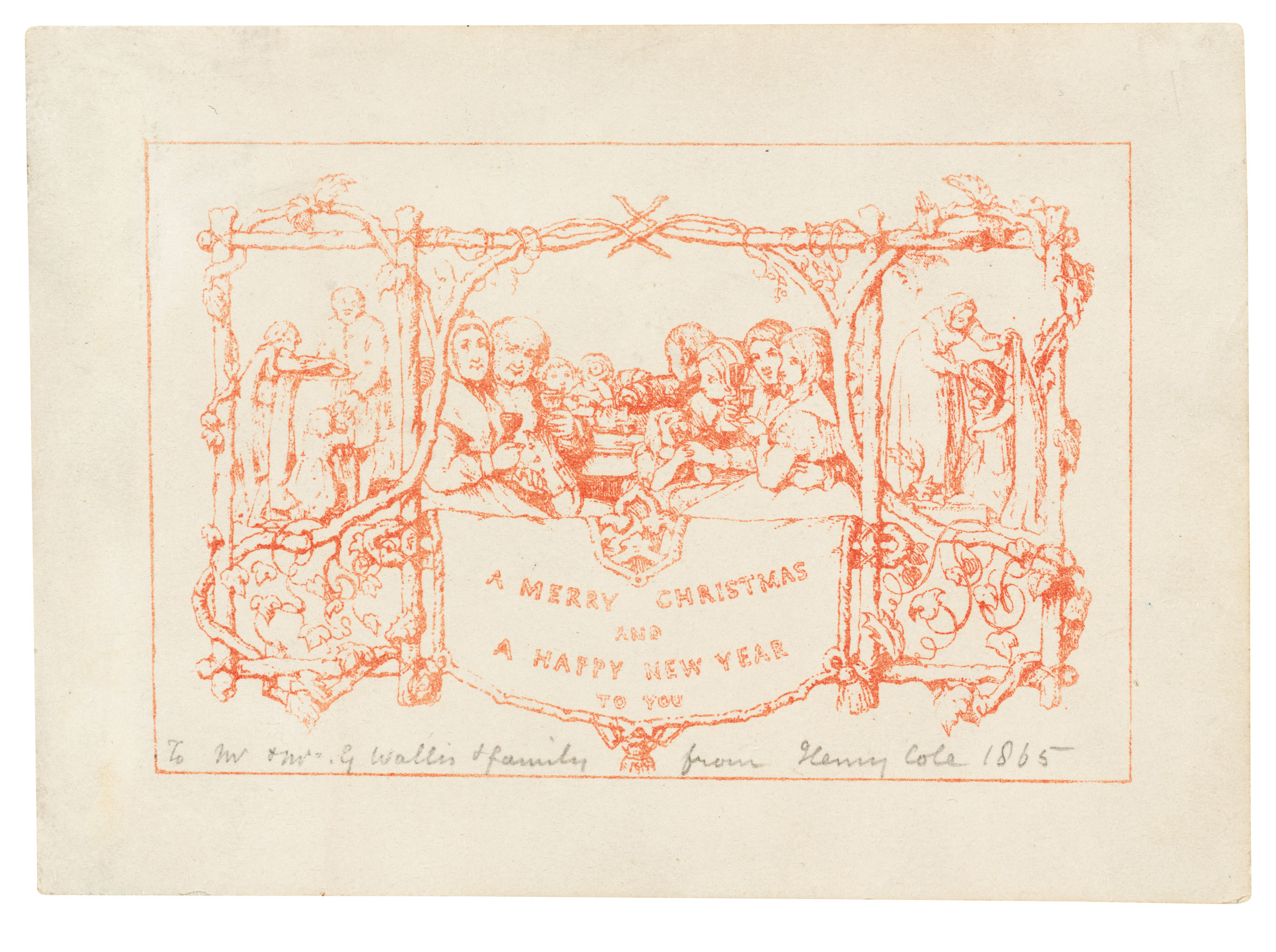 First Christmas Card In 1843 