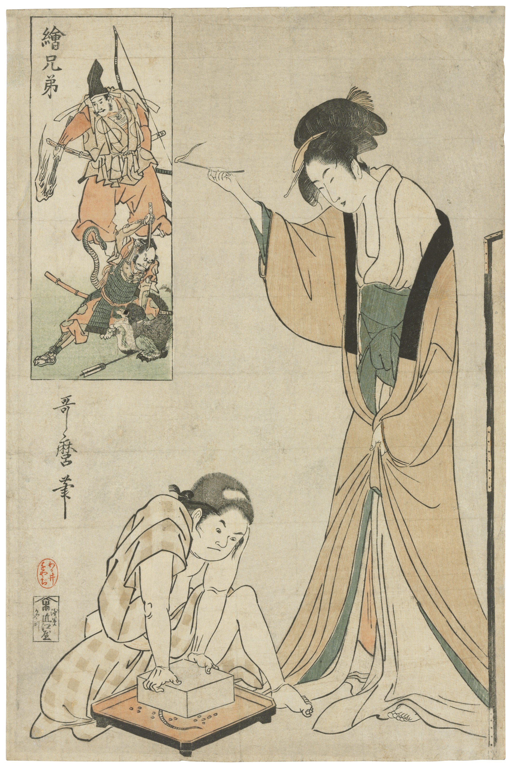 Catalog image of Parody of the killing of the Nue (Nue taiji)