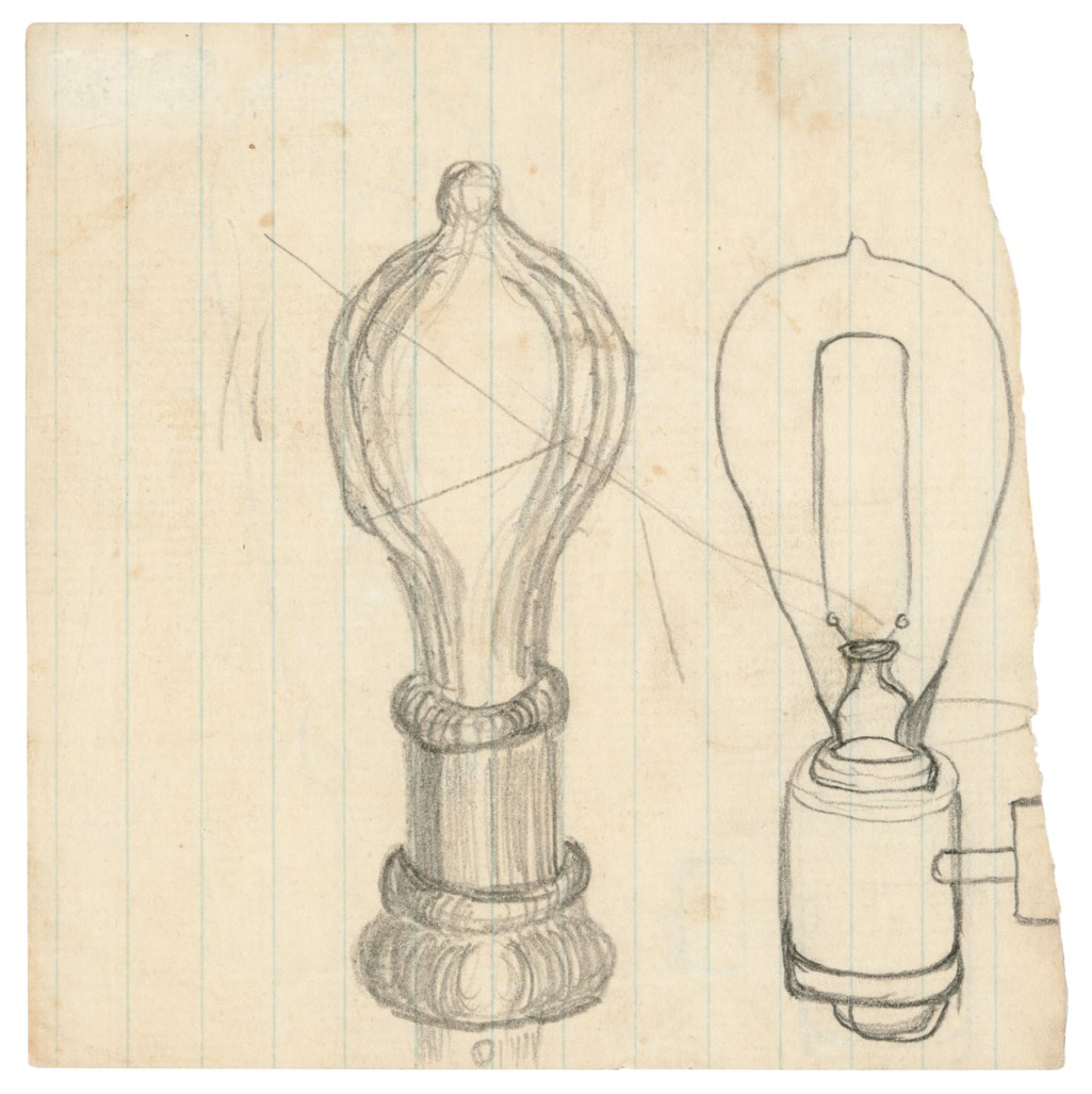 Edison Works On His Lightbulb Thomas Edison 1880 1886 Christie S
