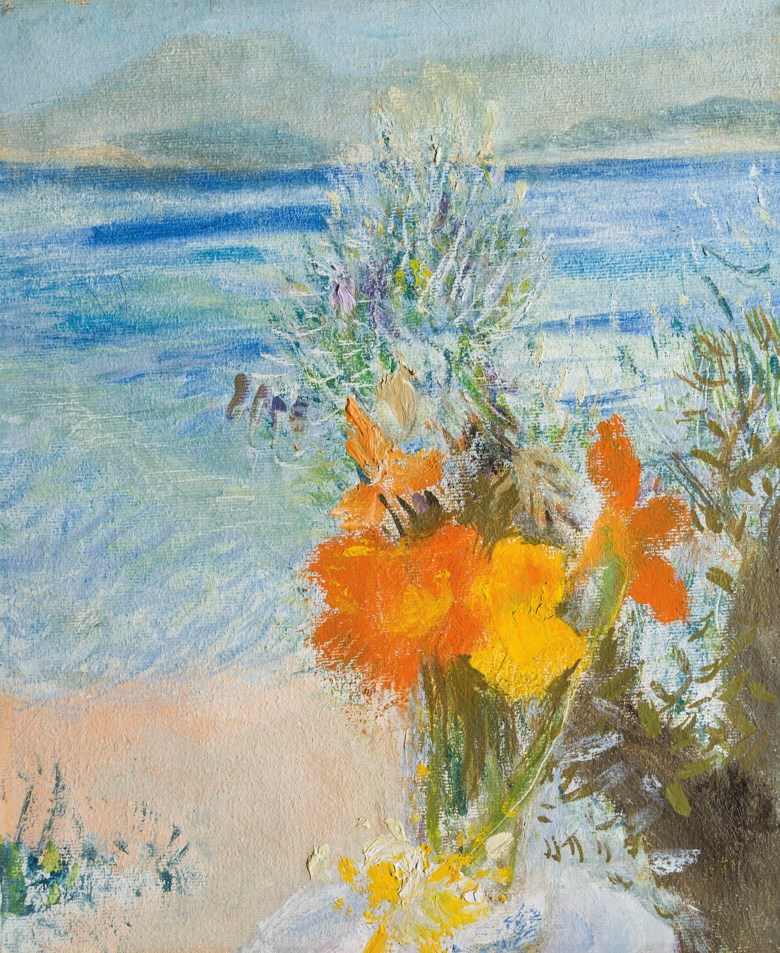 Winifred Nicholson (1893-1981), Zenia, painted in 1979. Oil on canvas. 12 ¼ x 10 ¼  in (31 x 26  cm). Estimate £10,000-15,000. Offered in The Delighted Eye Works from the Collection of Allen and Beryl Freer on 23 January 2020 at Christie’s in London