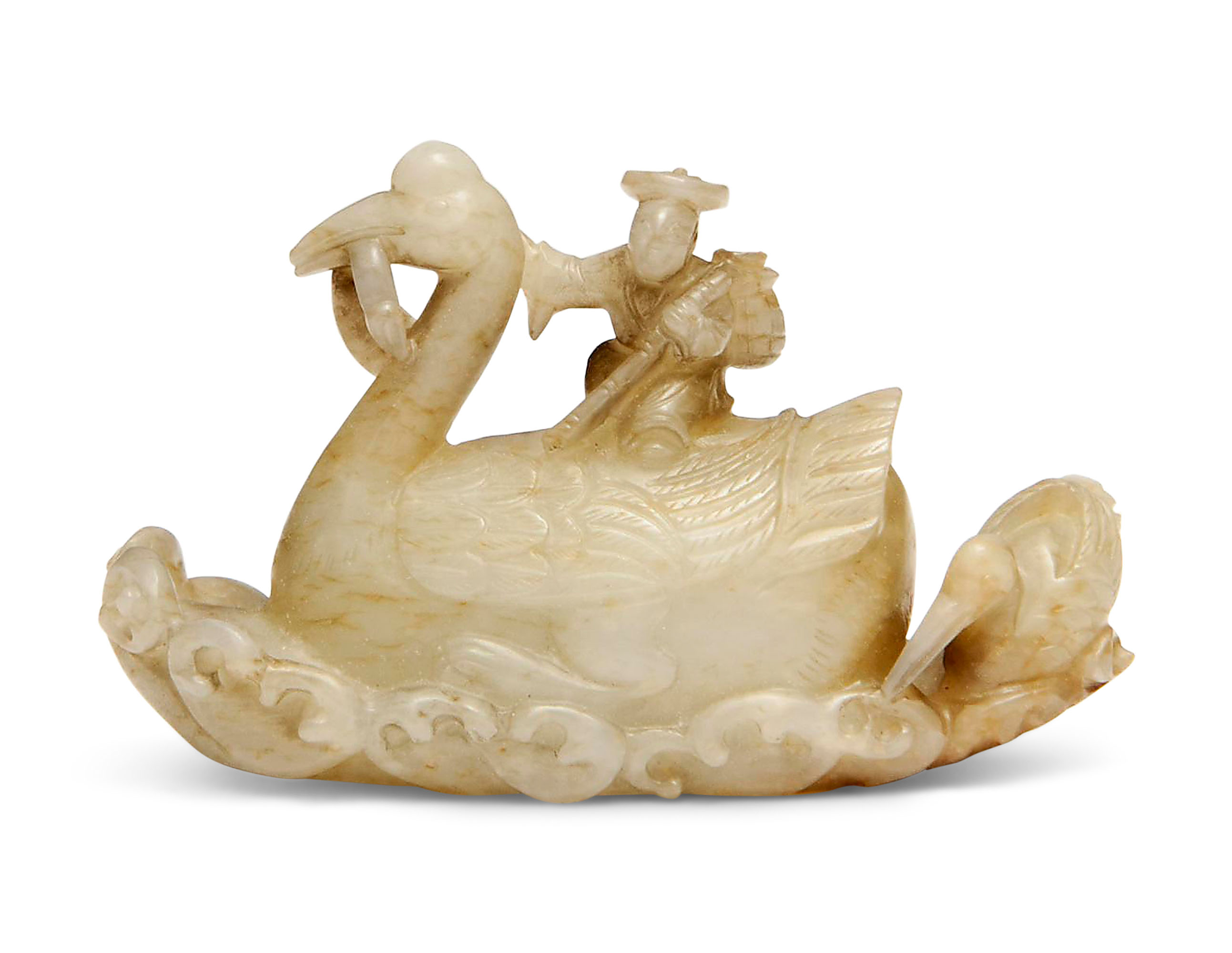 清道光江西十景腾阁高风碗矾红六字篆书款, DAOGUANG SIX