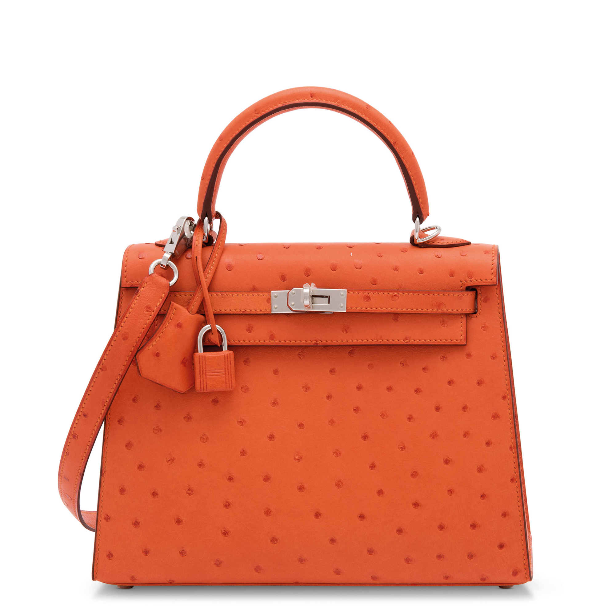 Hermes kelly 25 ostrich on sale