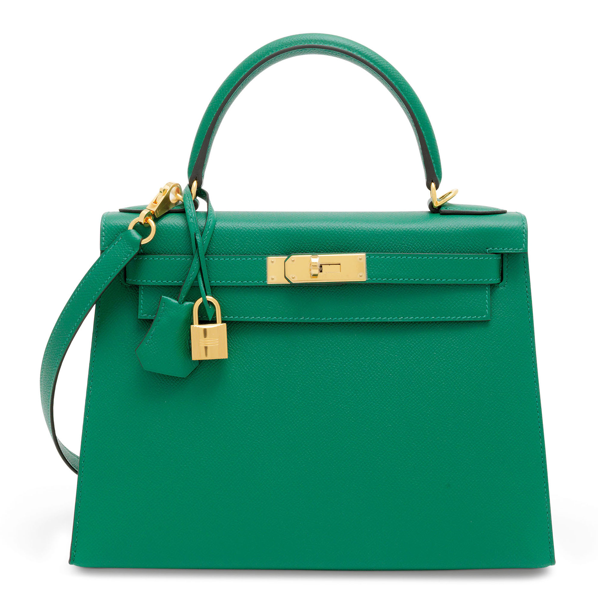 KELLY 28CM IN VERT VERTIGO EPSOM CALFSKIN GOLD HARDWARE