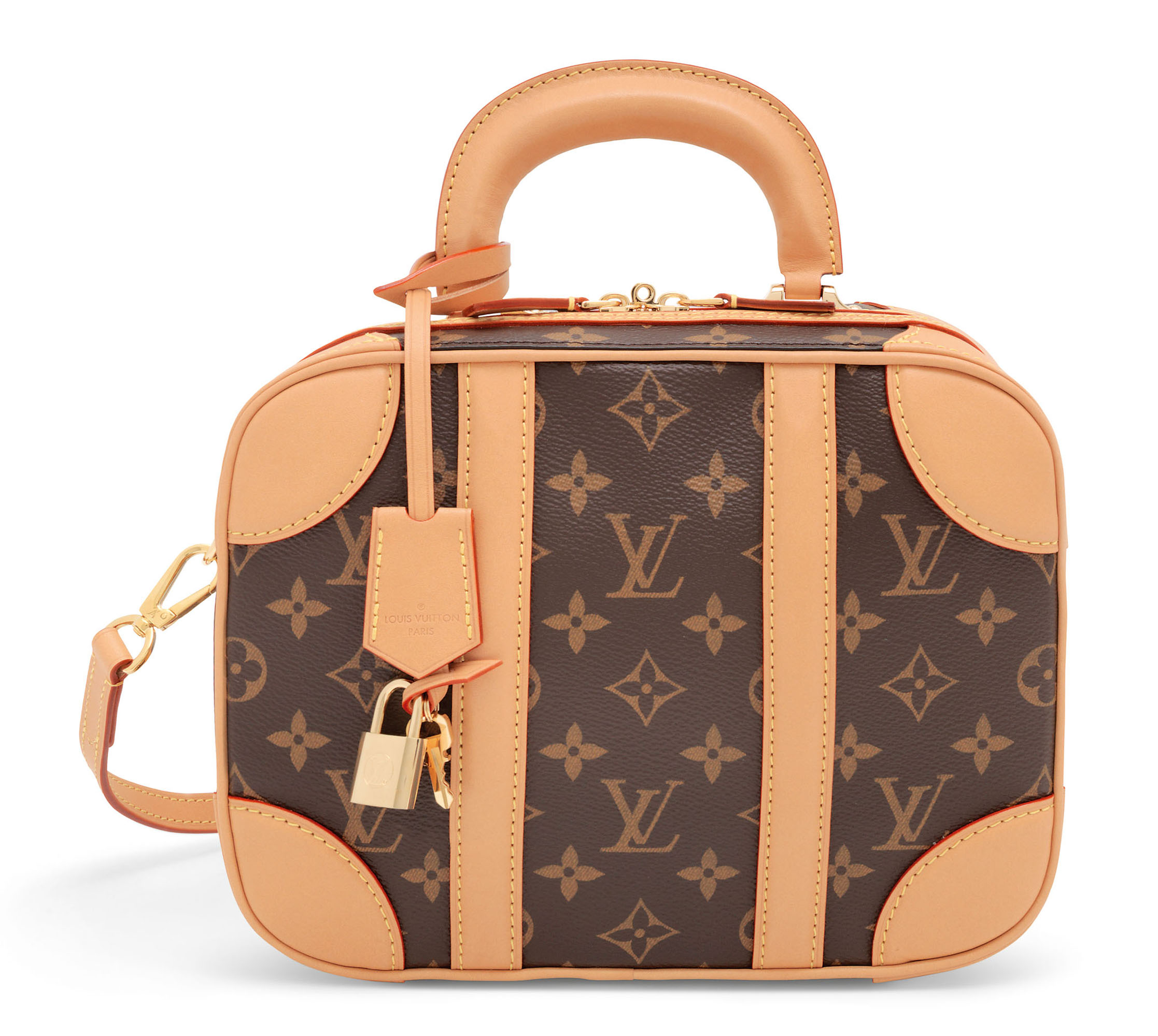 A CLASSIC MONOGRAM CANVAS VALISETTE PM WITH GOLD HARDWARE, LOUIS