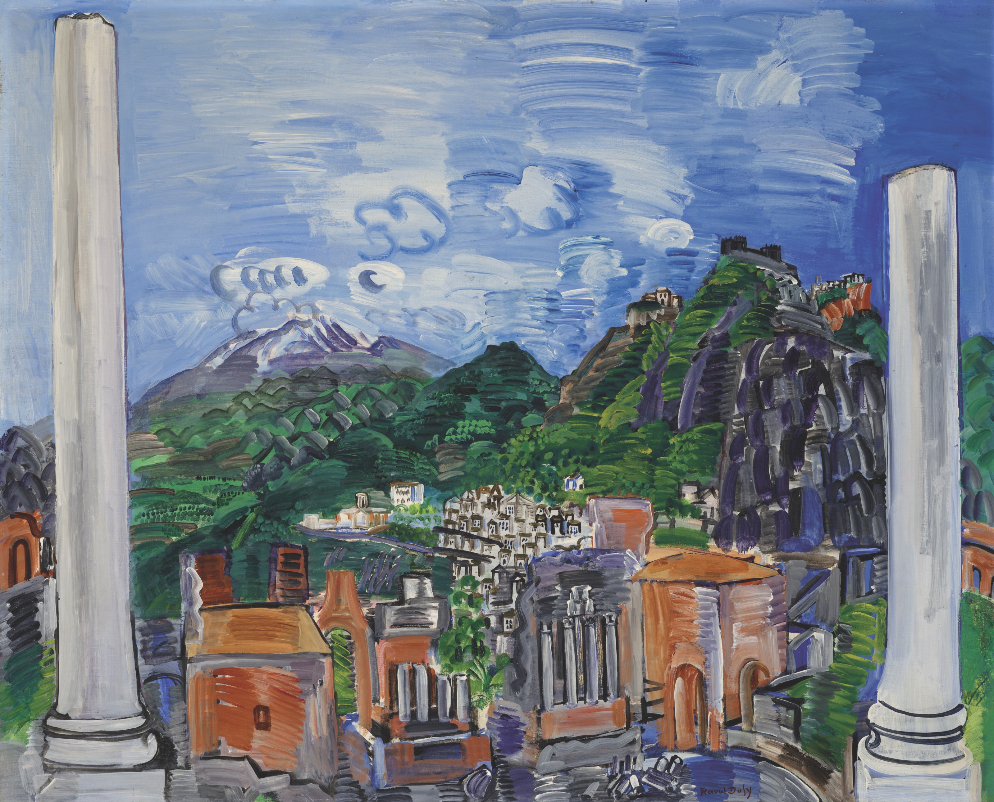 RAOUL DUFY (1877-1953), Le théâtre antique de Taormina | Christie's