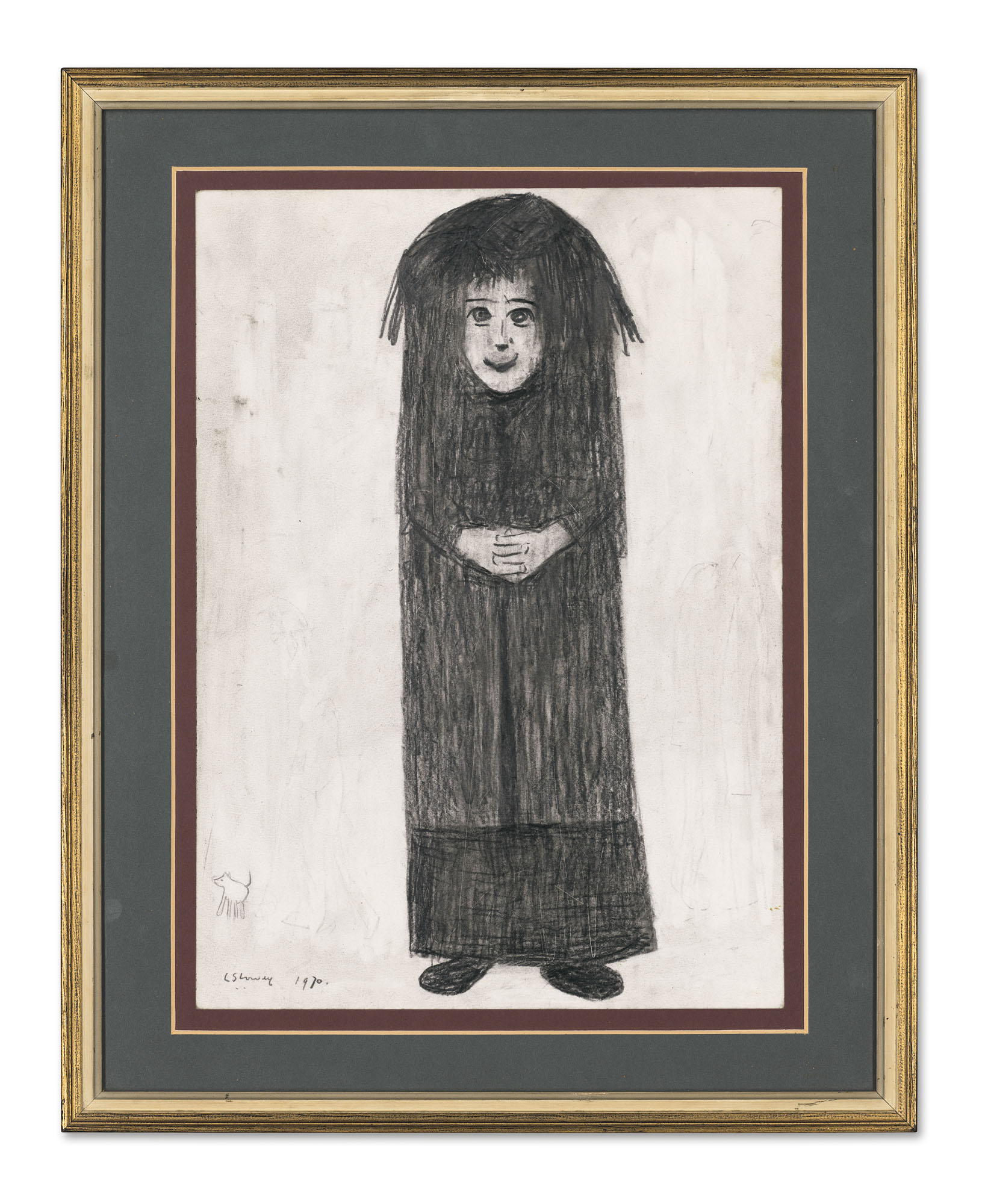 Laurence Stephen Lowry R A 1887 1976 A Smiling Figure With Hands Clasped Christie S Fengli constellation simple bracelets for women charm zodiac pattern chain bangles baby birthday bracelet jewelry gift. upcoming auctions events christie s