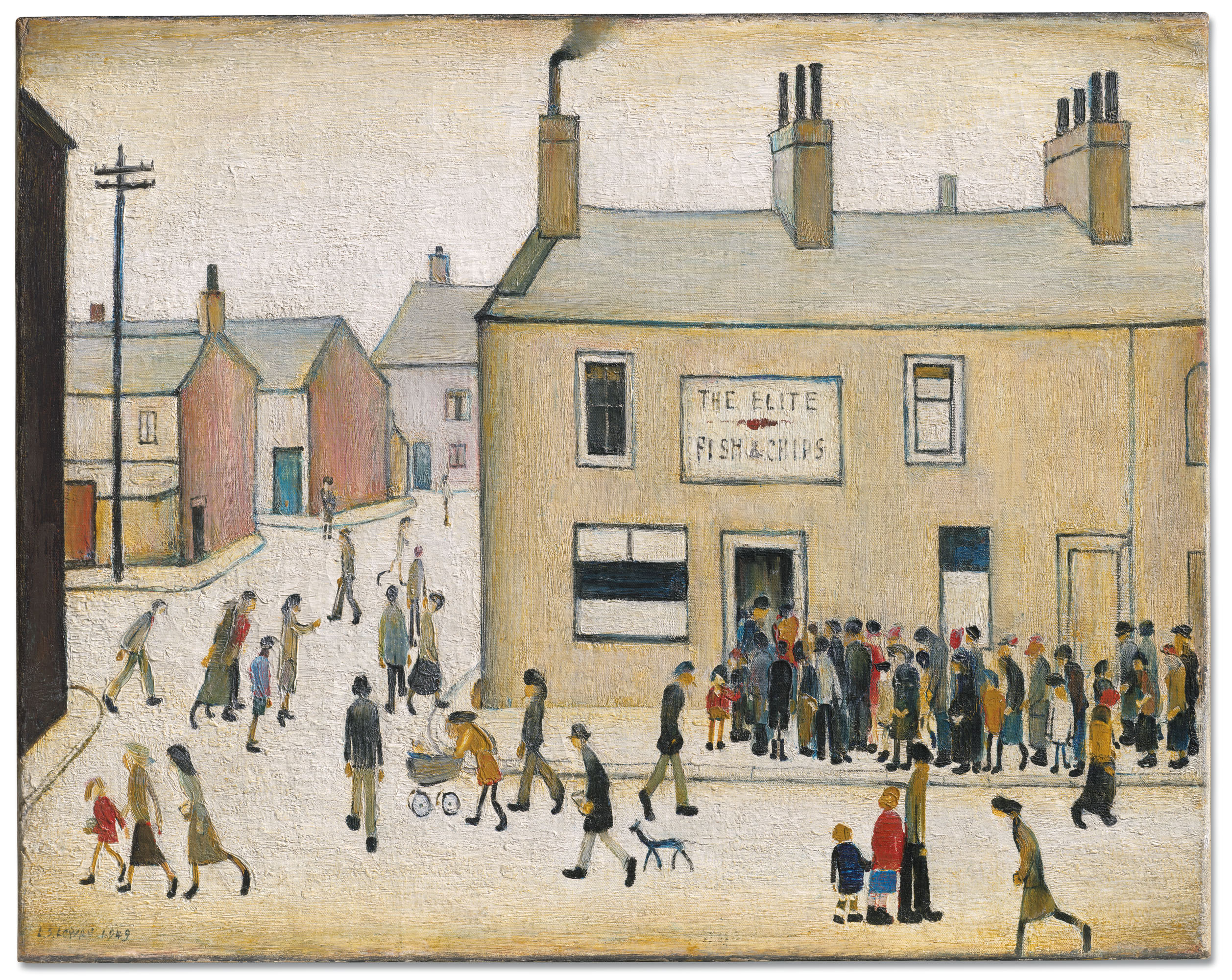 LAURENCE STEPHEN LOWRY, R.A. (18871976), The Elite Fish and Chip Shop