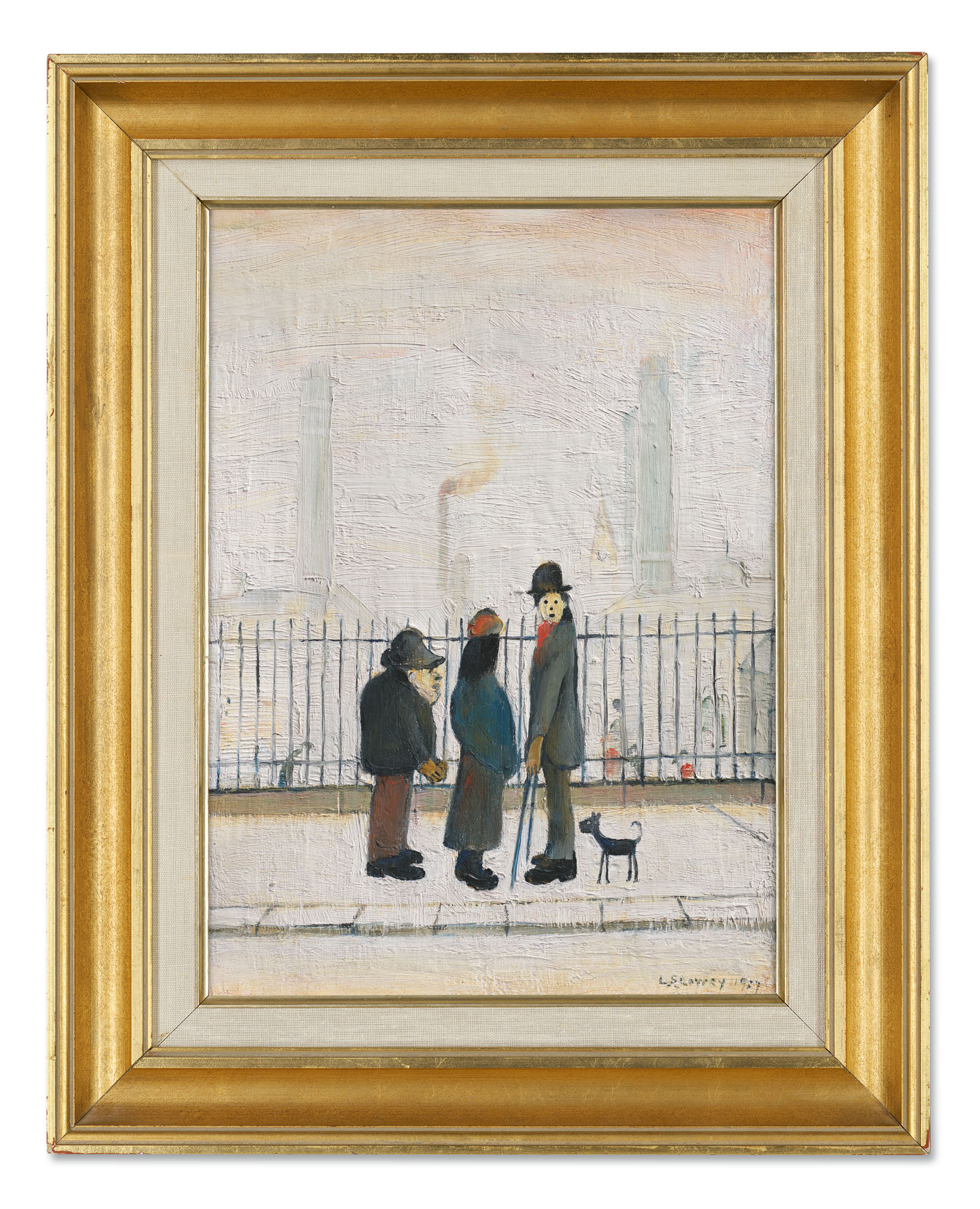 LAURENCE STEPHEN LOWRY, R.A. (1887-1976), Landscape with Figures