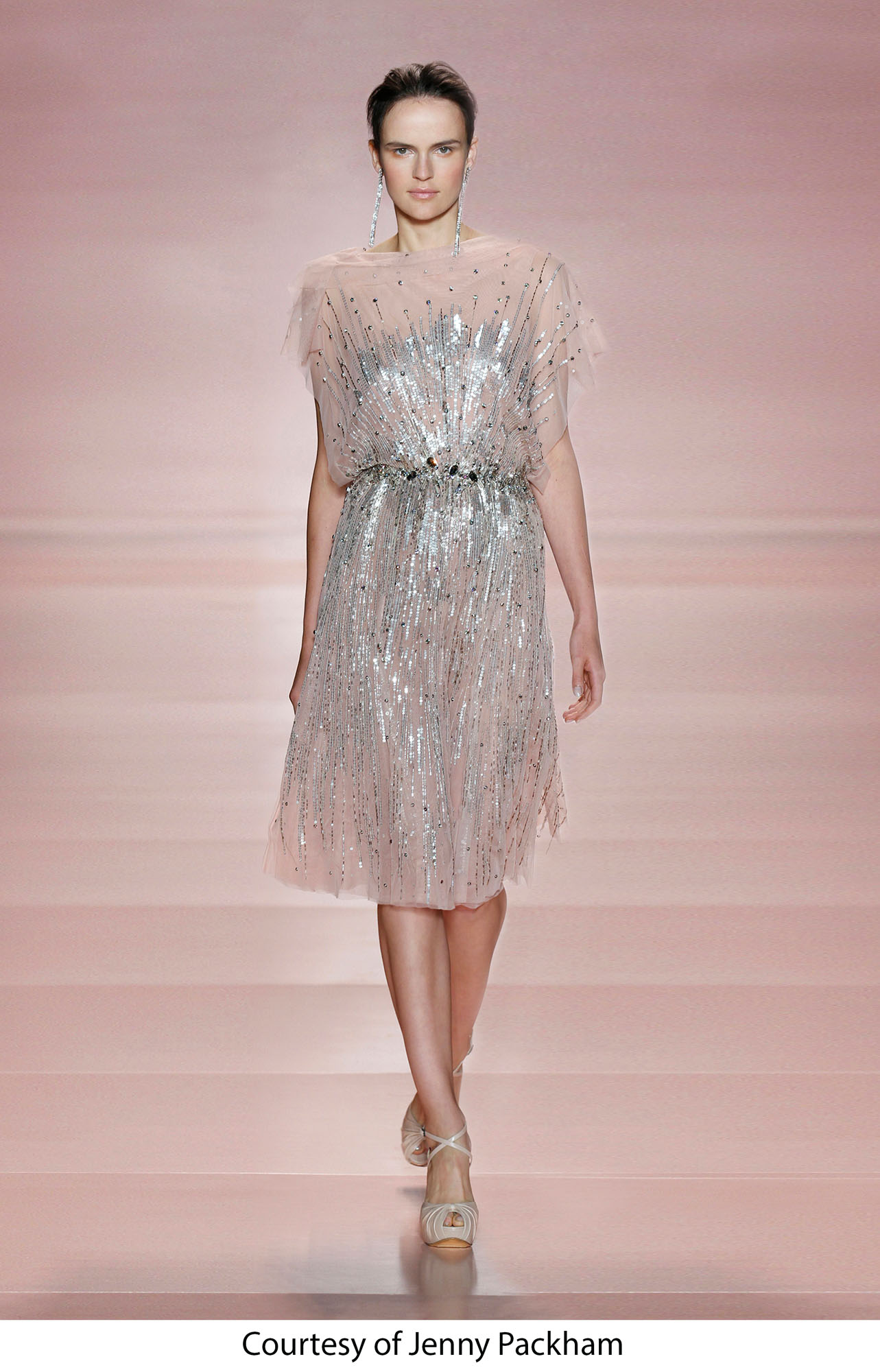 blair waldorf sequin dress WORN BY LEIGHTON MEESTER JENNY PACKHAM'S BLUSH PINK SEQUIN AND  CRYSTAL-EMBELLISHED TULLE DRESS, JENNY PACKHAM, S/S 2011