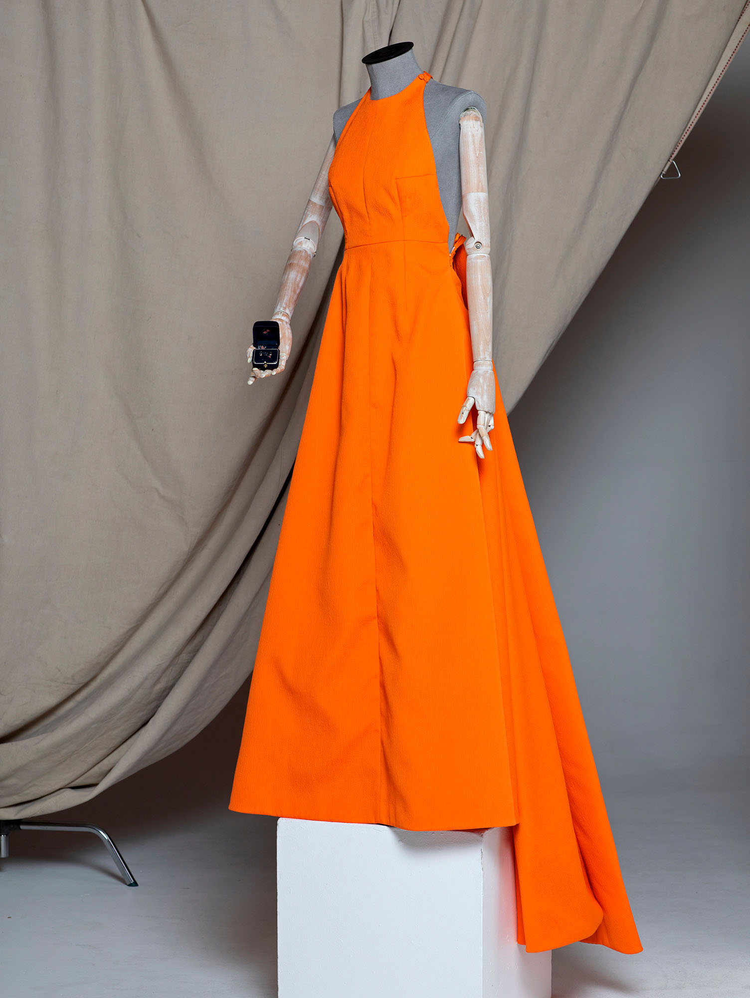 emilia wickstead orange dress Florencia floral crpe georgette shirtdress in orange - Emilia Wickstead