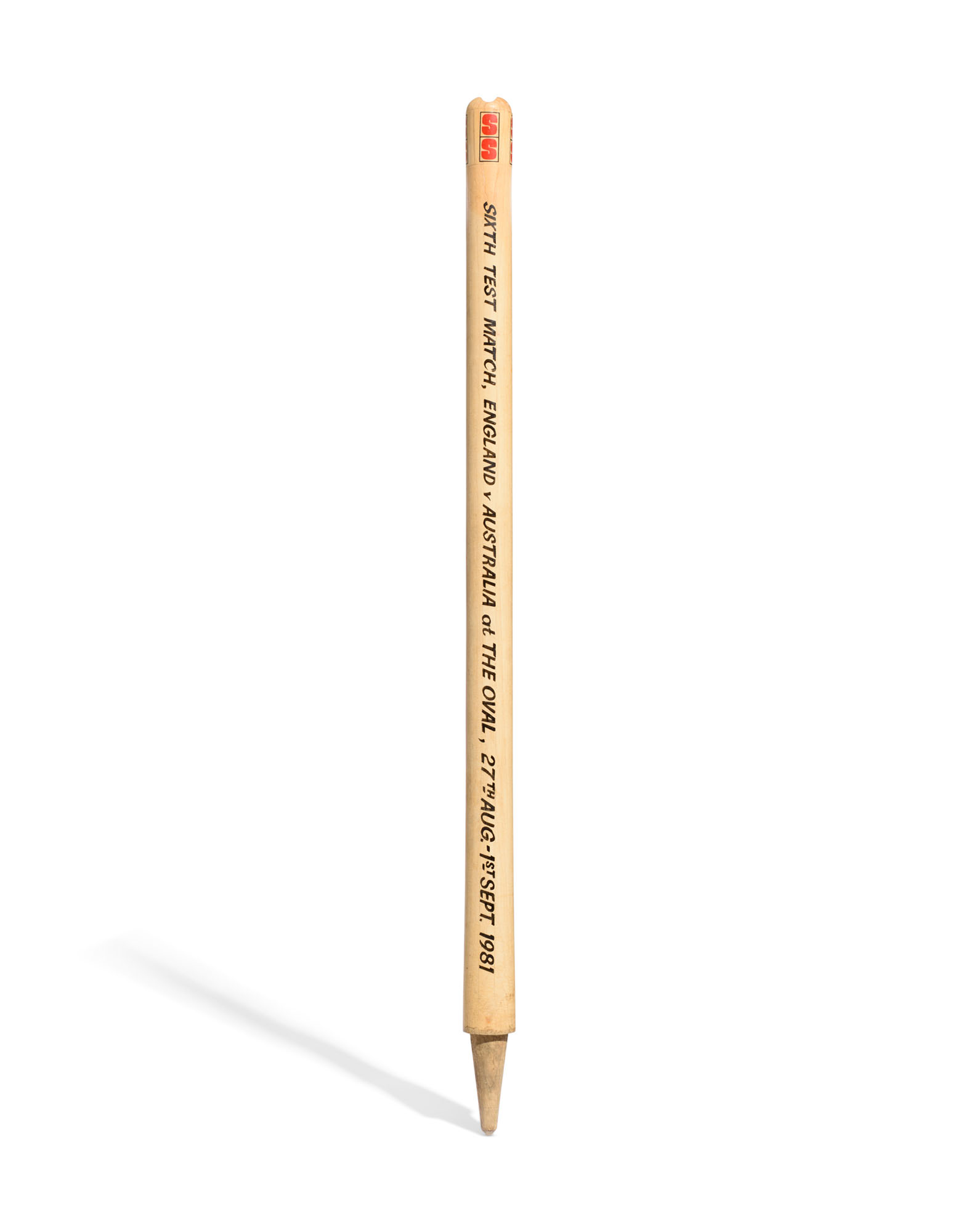 'BOTHAM'S ASHES' OVAL TEST STUMP, ENGLAND V AUSTRALIA, THE OVAL, 1981
