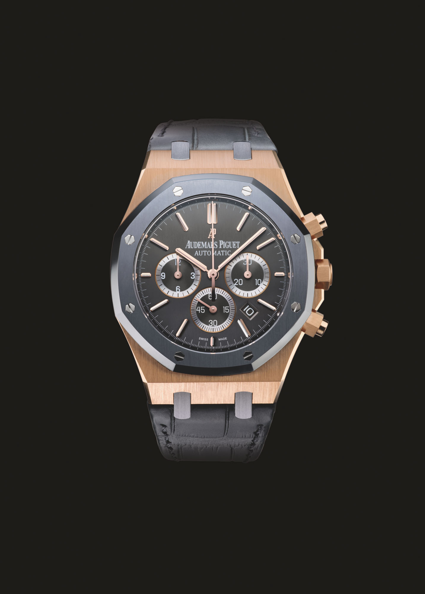 AUDEMARS PIGUET PINK GOLD TANTALUM LIMITED EDITION ROYAL OAK OFFSHORE LEO MESSI CHRONOGRAPH WRISTWATCH REF. 26325OL.OO.D005CR.01 NO. 61 400 CASE NO. H76068 Christie s