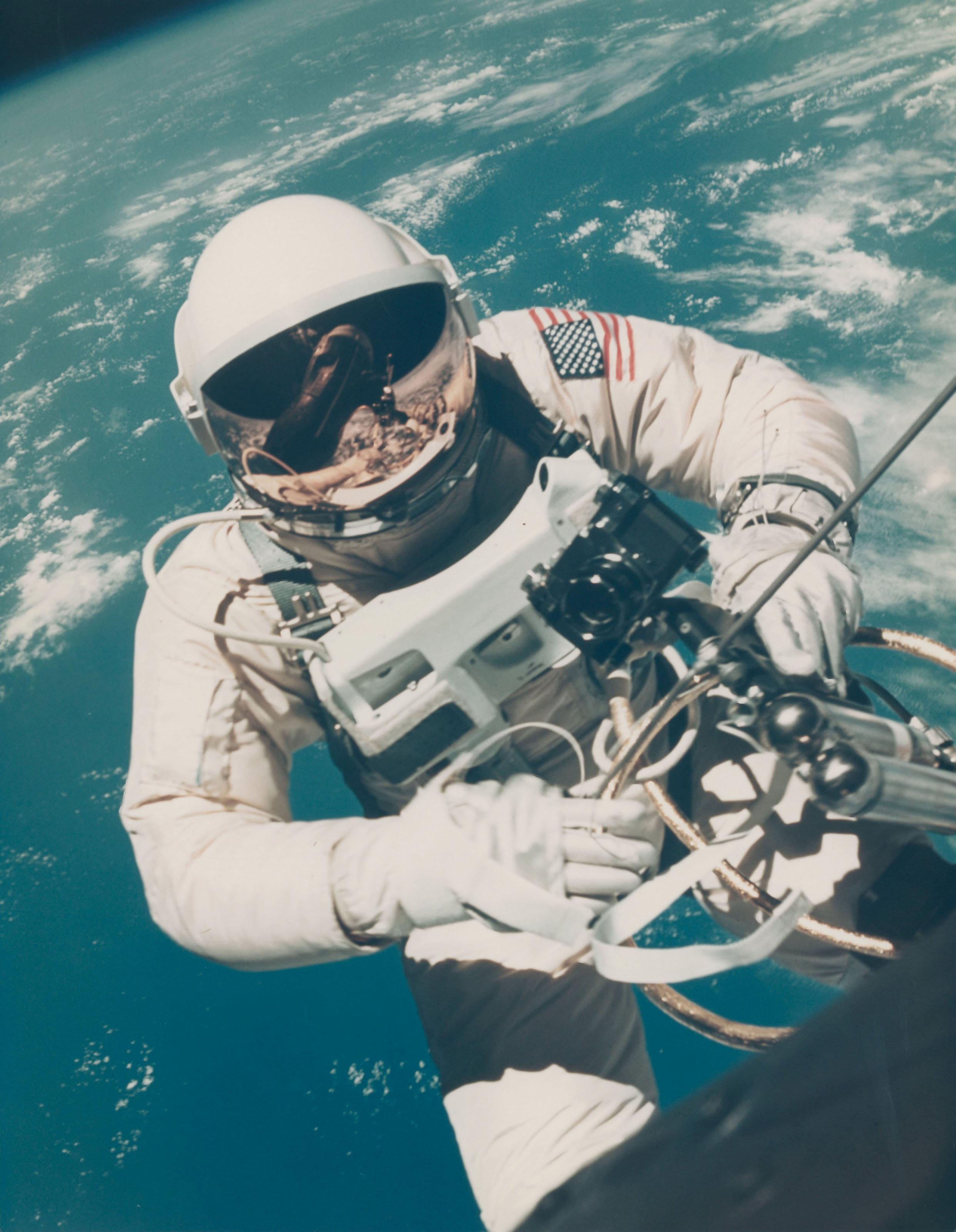 The first photograph of man in space [Large Format], Ed White’s first