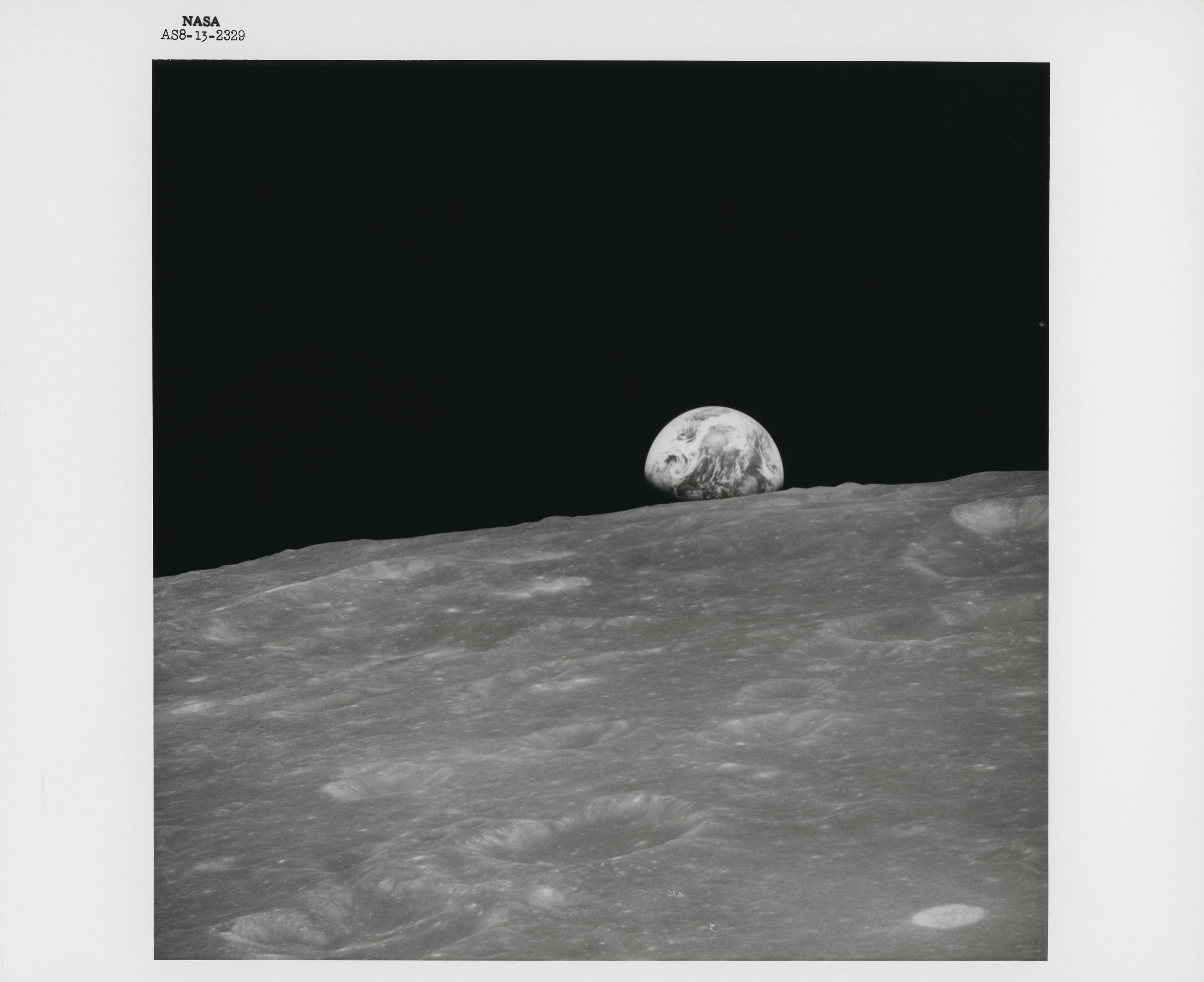 The first human-taken photograph of Earthrise, December 21-27