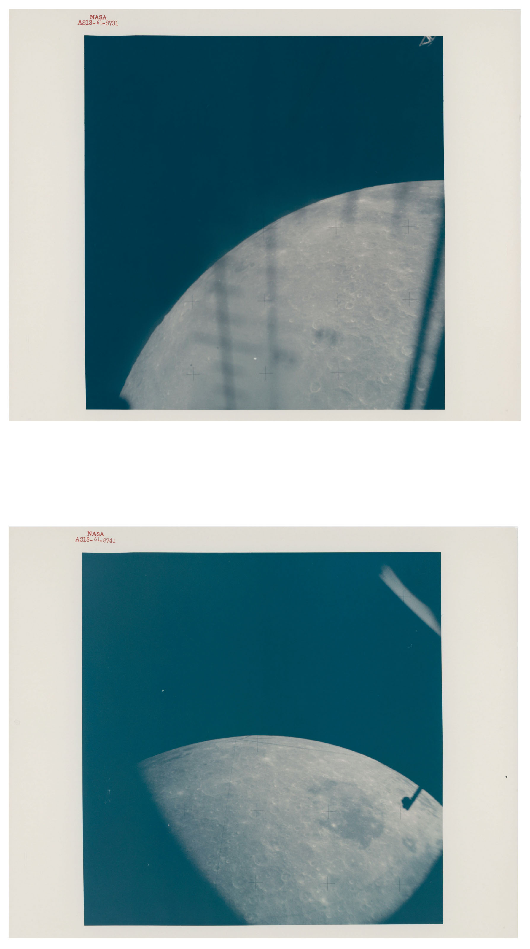 Moonscapes seen during and just after the slingshot pass farside from