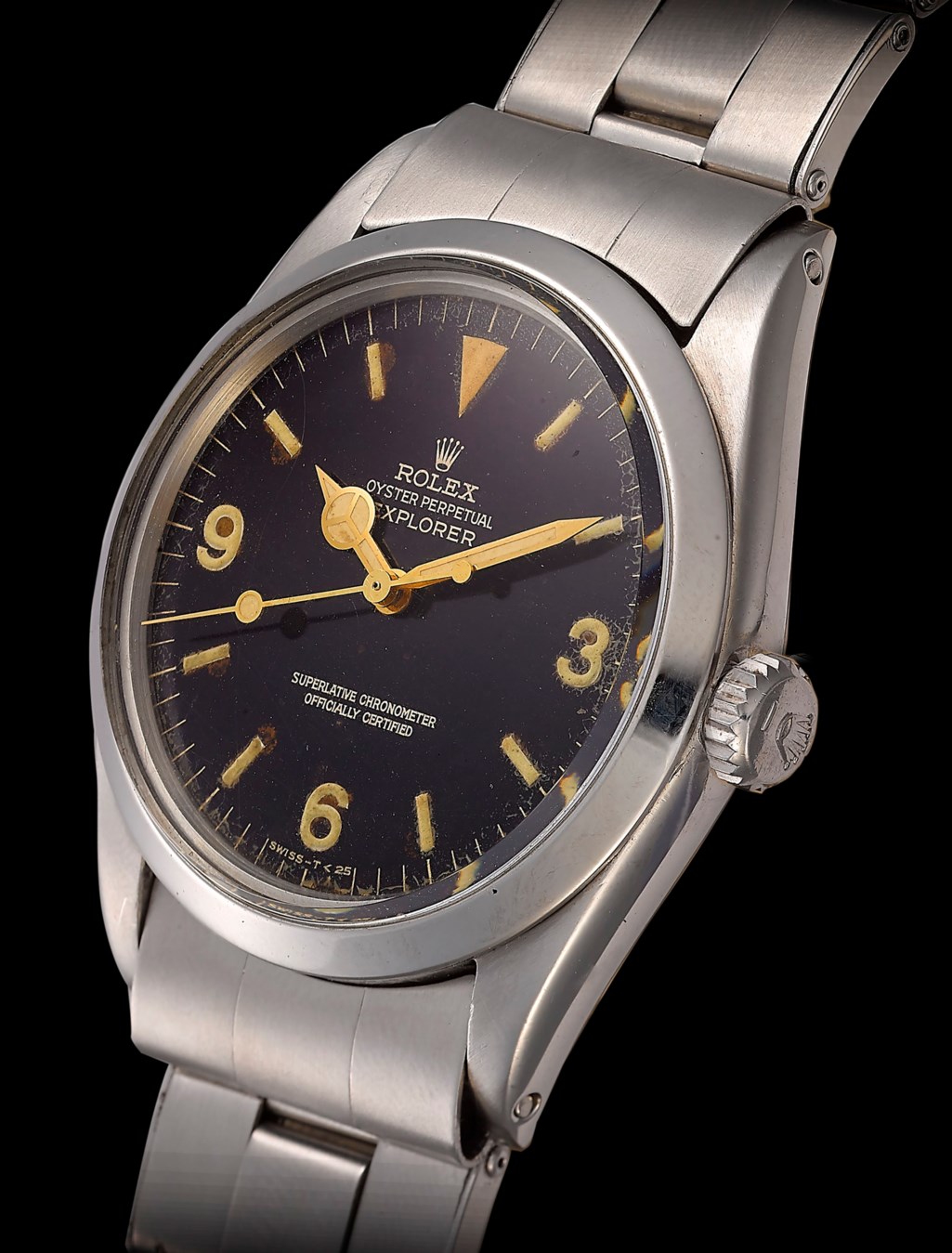 Rolex Steel Explorer With Gilt Dial Ref 1016 Case No 1 374 842 Christie S