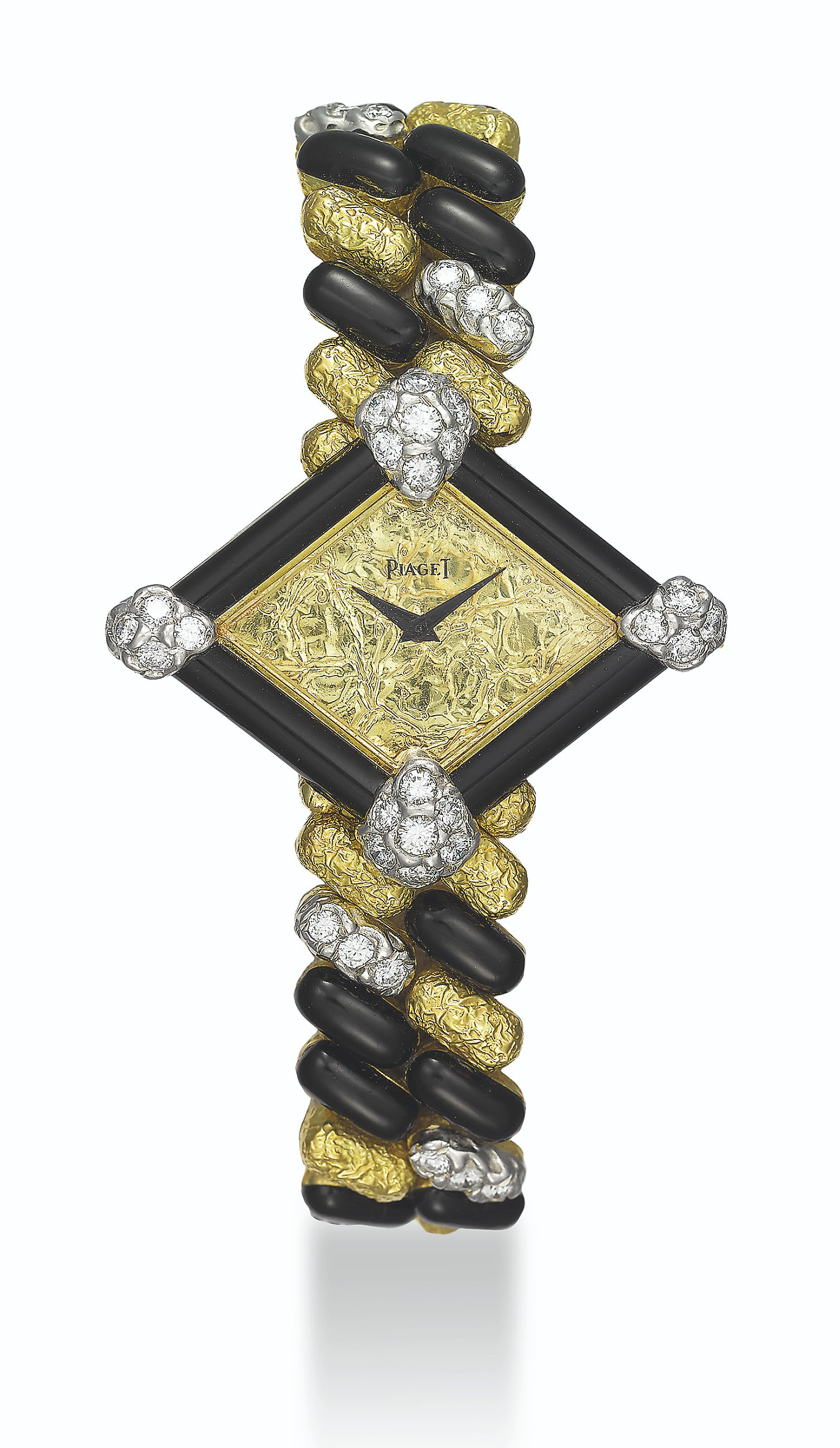 PIAGET GOLD AND DIAMONDS BRACELET WATCH MOVEMENT NO 551 #39 393 CASE NO