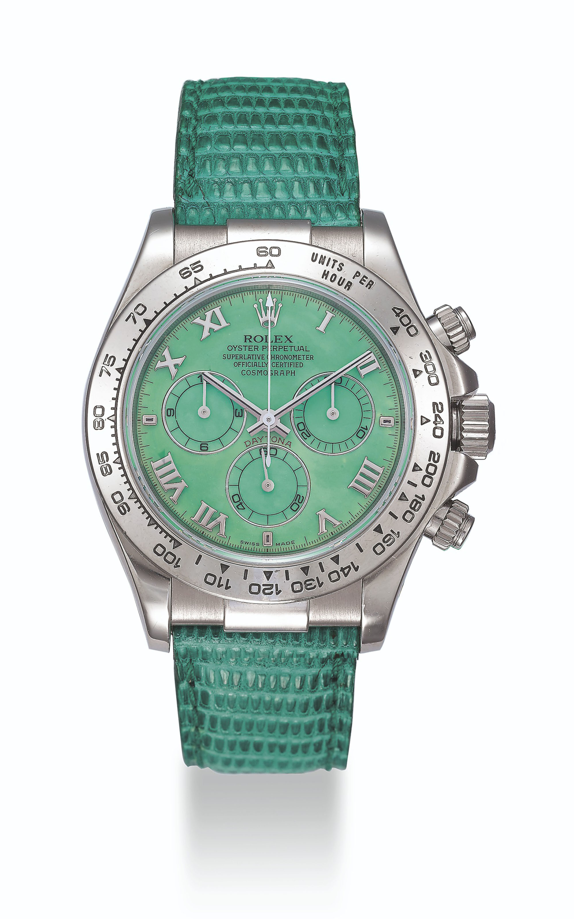 Rolex daytona top beach green