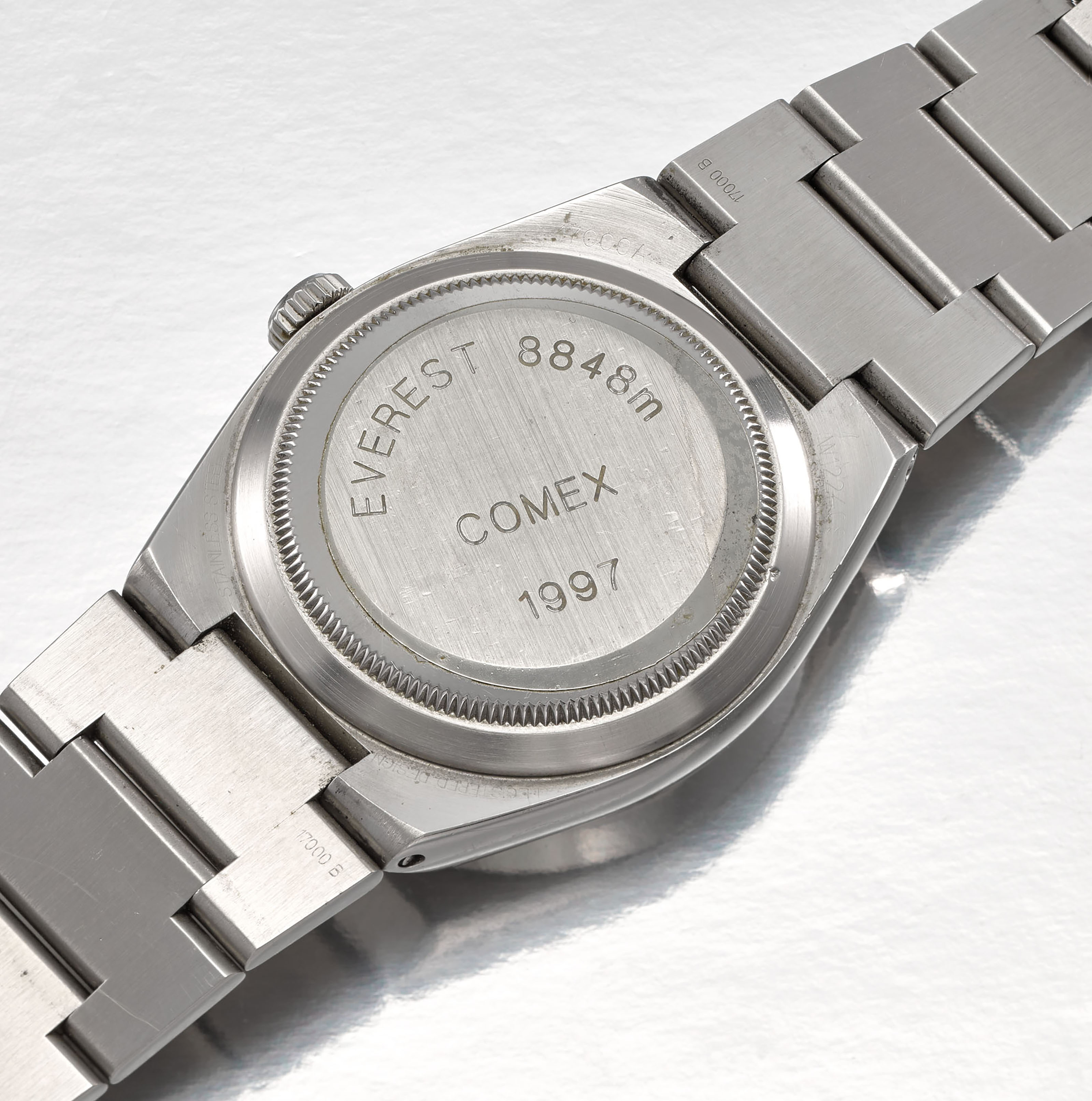 Rolex quartz discount stainless steel back