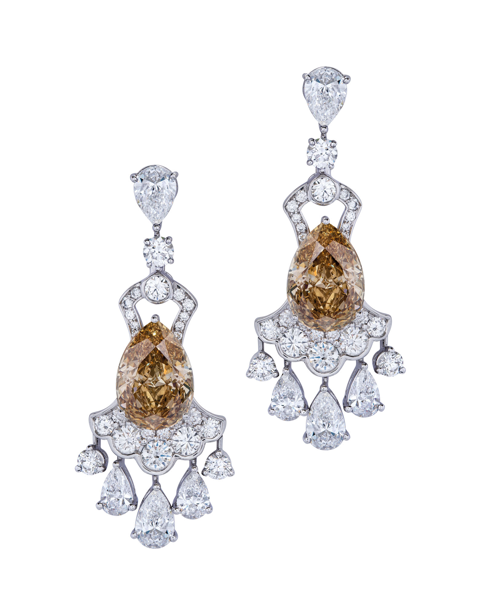 COLOURED DIAMOND AND DIAMOND EARRINGS, GRAFF Christie's