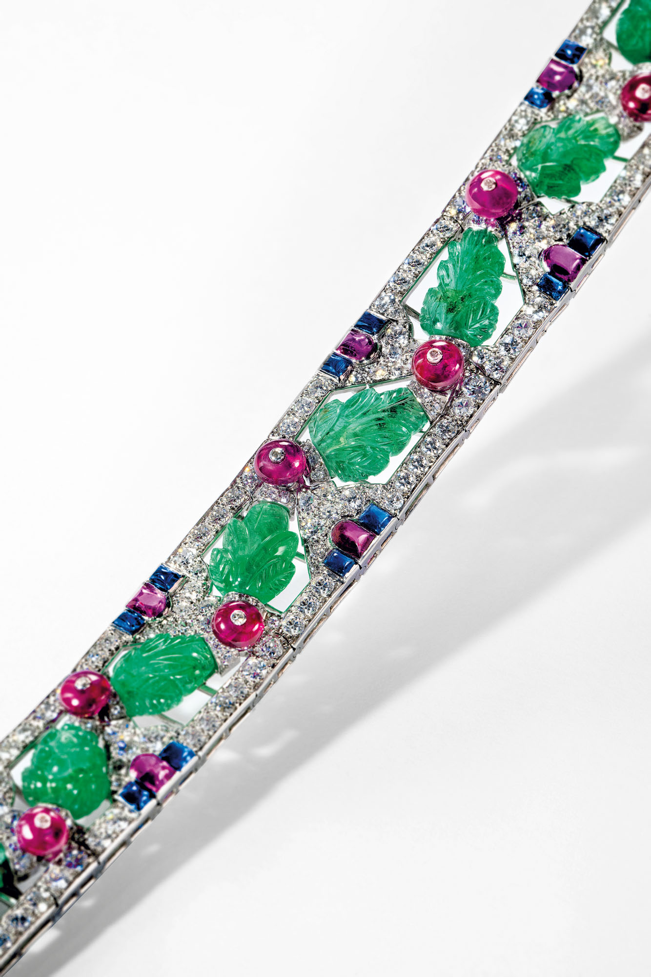 EXQUISITE ART DECO MULTI GEM TUTTI FRUTTI BRACELET CARTIER Christie s