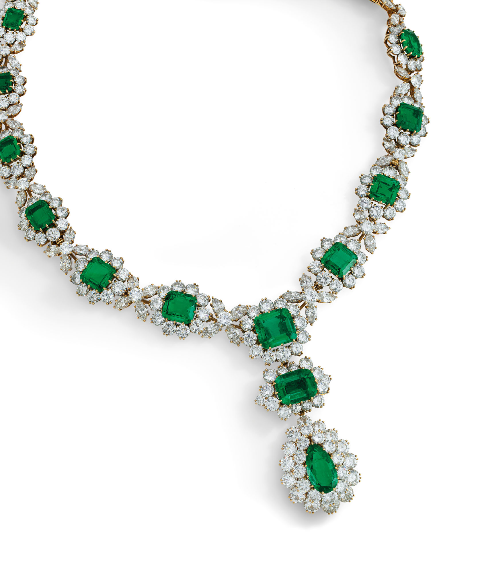 Emerald and Diamond Necklace
