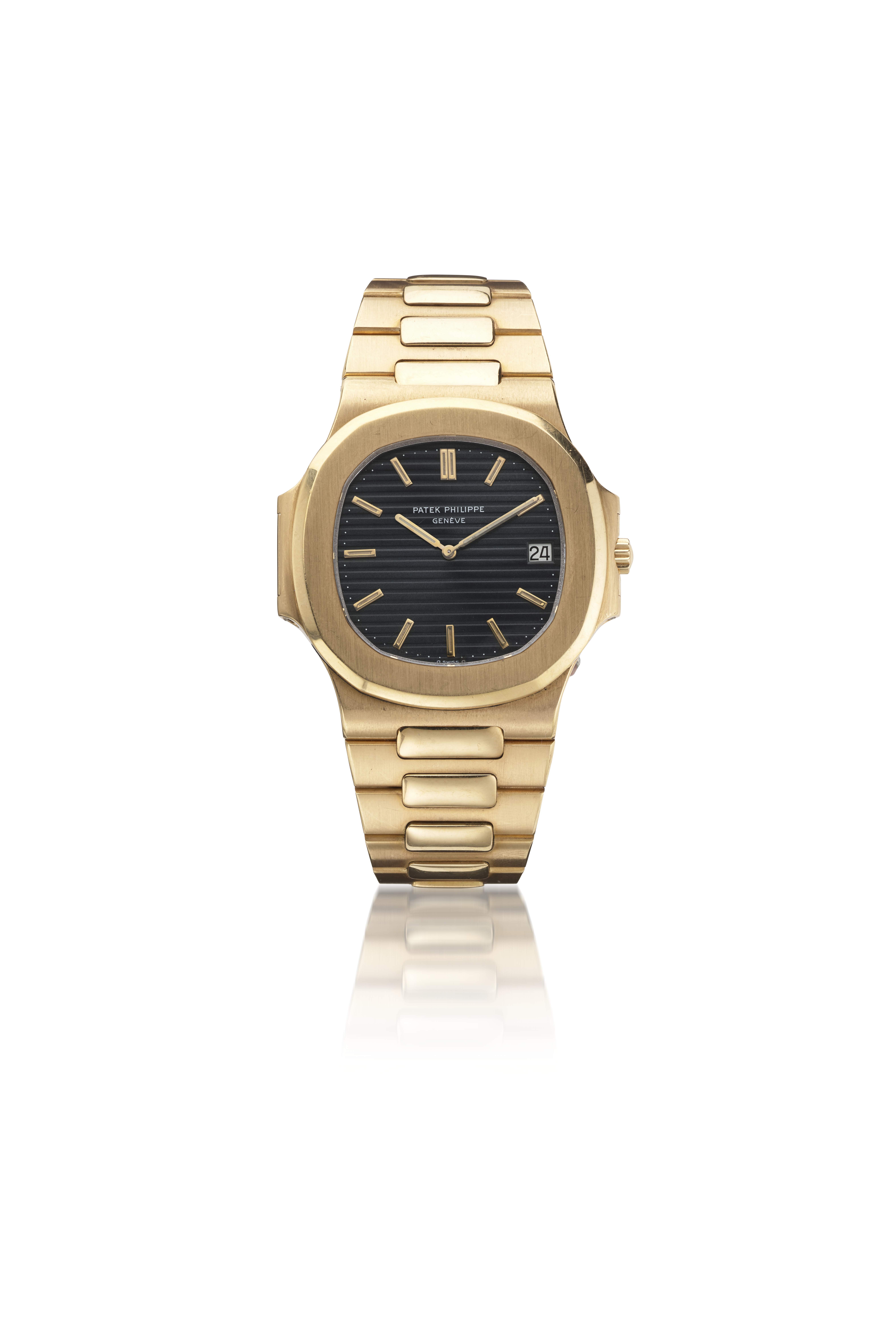 PATEK PHILIPPE GOLD JUMBO NAUTILUS WRISTWATCH REF. 3700 11J