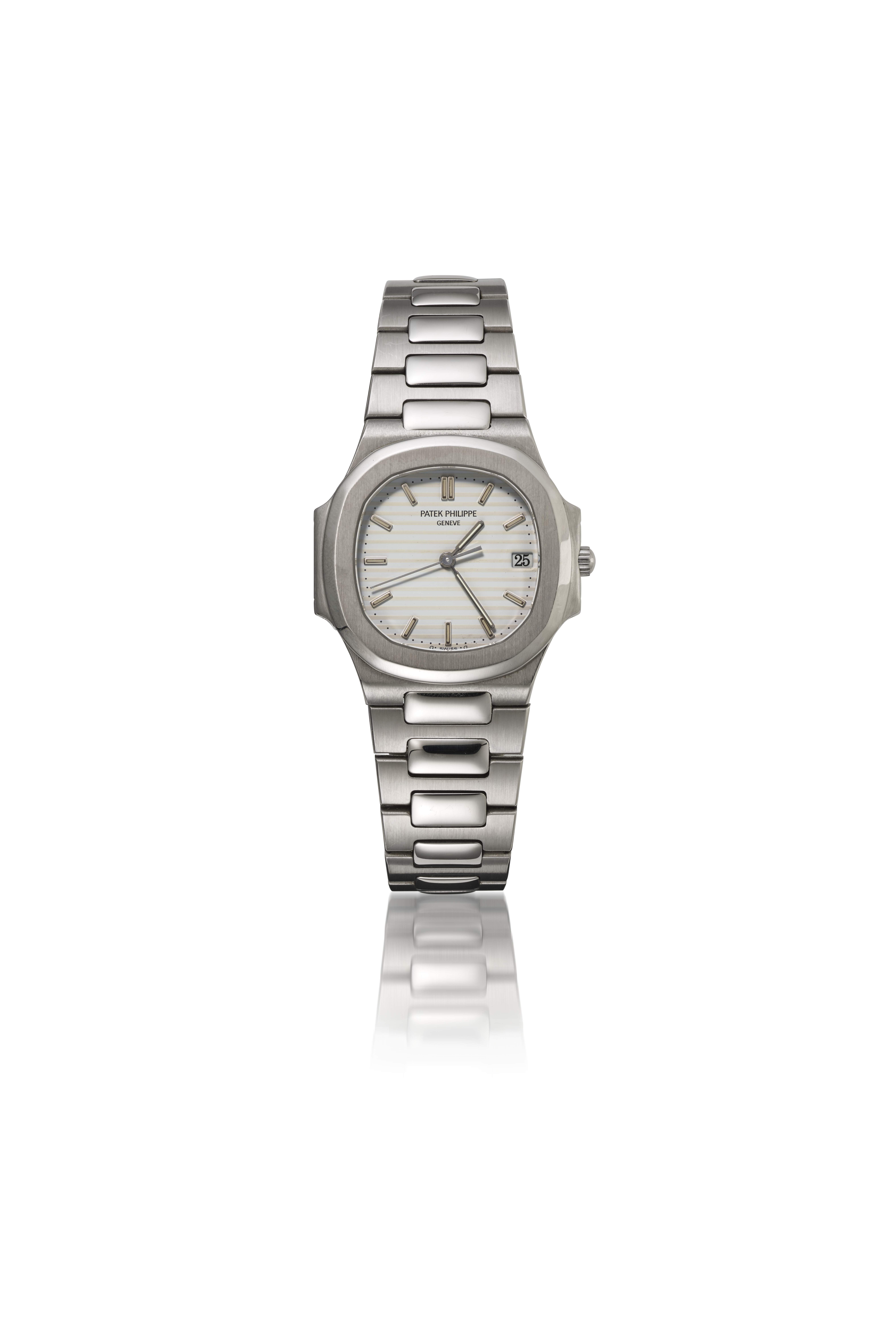 PATEK PHILIPPE, STAINLESS STEEL NAUTILUS WRISTWATCH, 3900/1