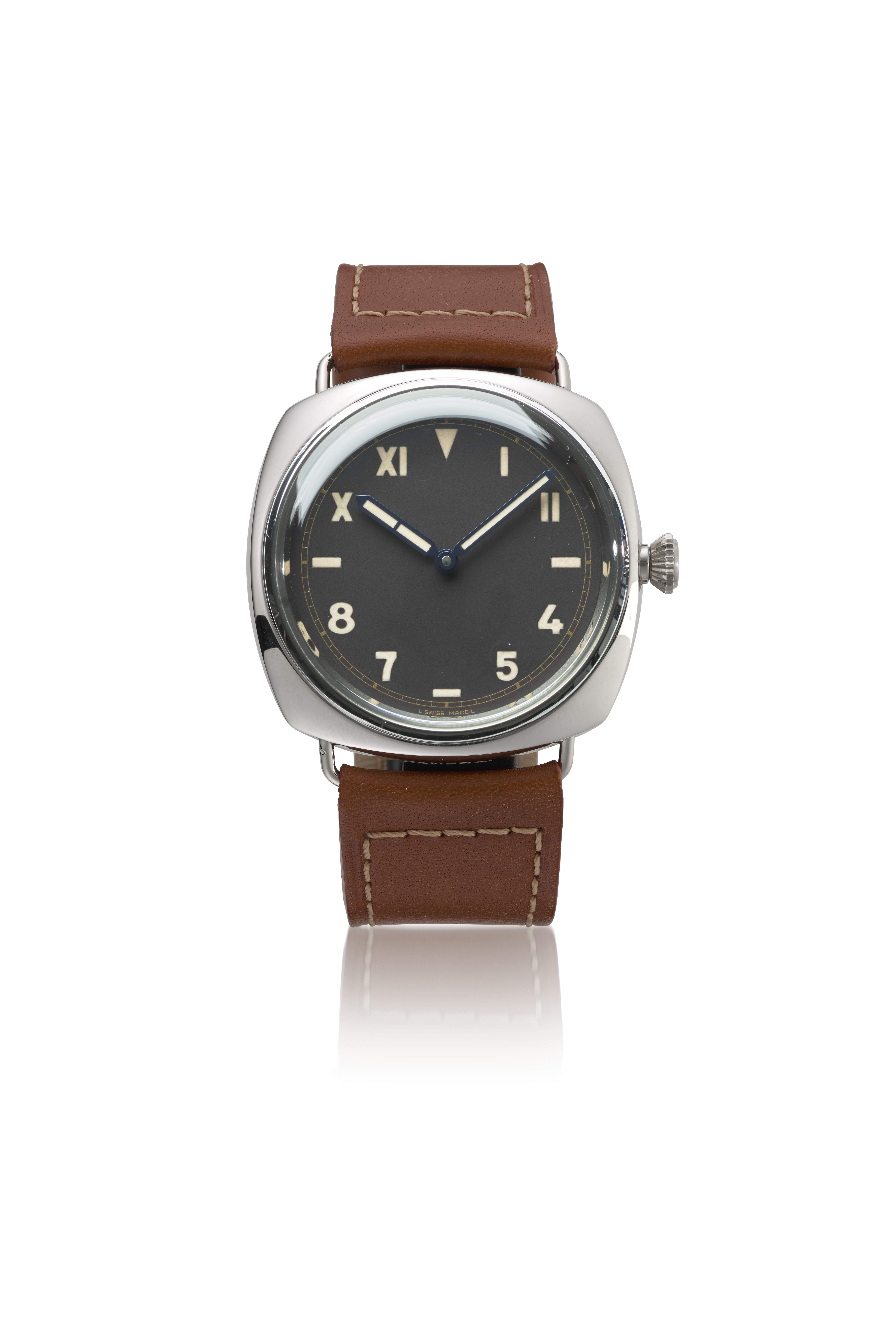 PANERAI PLATINUM LIMITED EDITION RADIOMIR 1936 WRISTWATCH WITH CALIFORNIA DIAL REF. PAM00262 CASE NO. 48 99 OP6683 BB1218511 Christie s