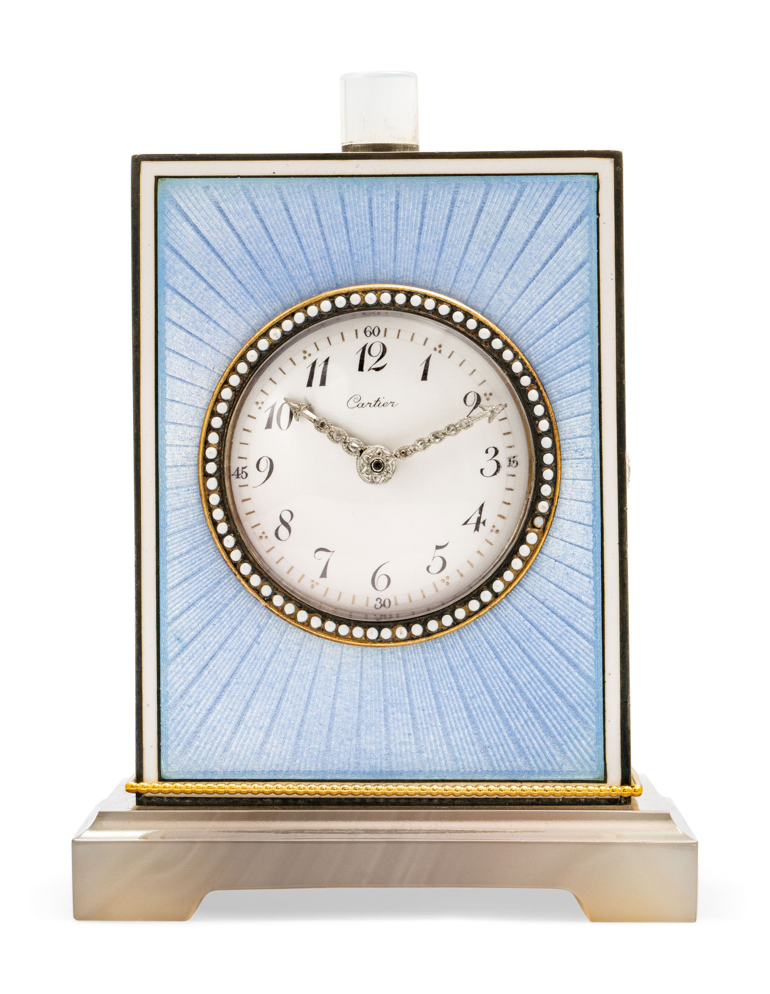 ART DECO DESK CLOCK, CARTIER, | Christie's