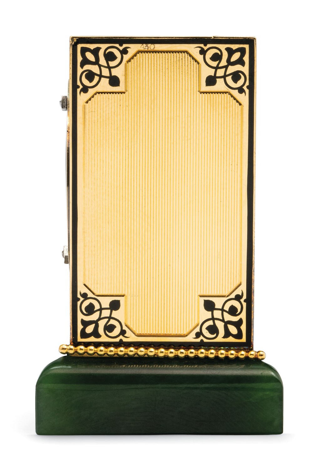 ART DECO NEPHRITE JADE CLOCK, CARTIER, | Christie’s