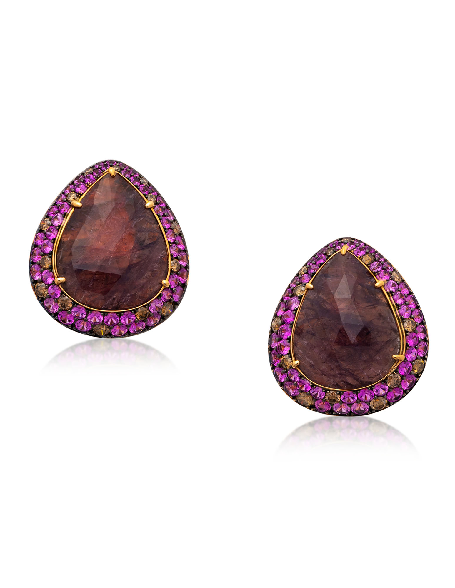 NO RESERVE MANUEL BOUVIER RUBY COLOURED SAPPHIRE AND COLOURED